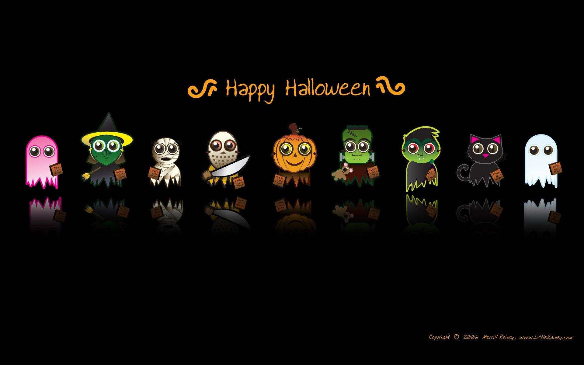 1920x1200 cartoons, Halloween, Black, Background Wallpaper HD / Desktop and Mobile Background