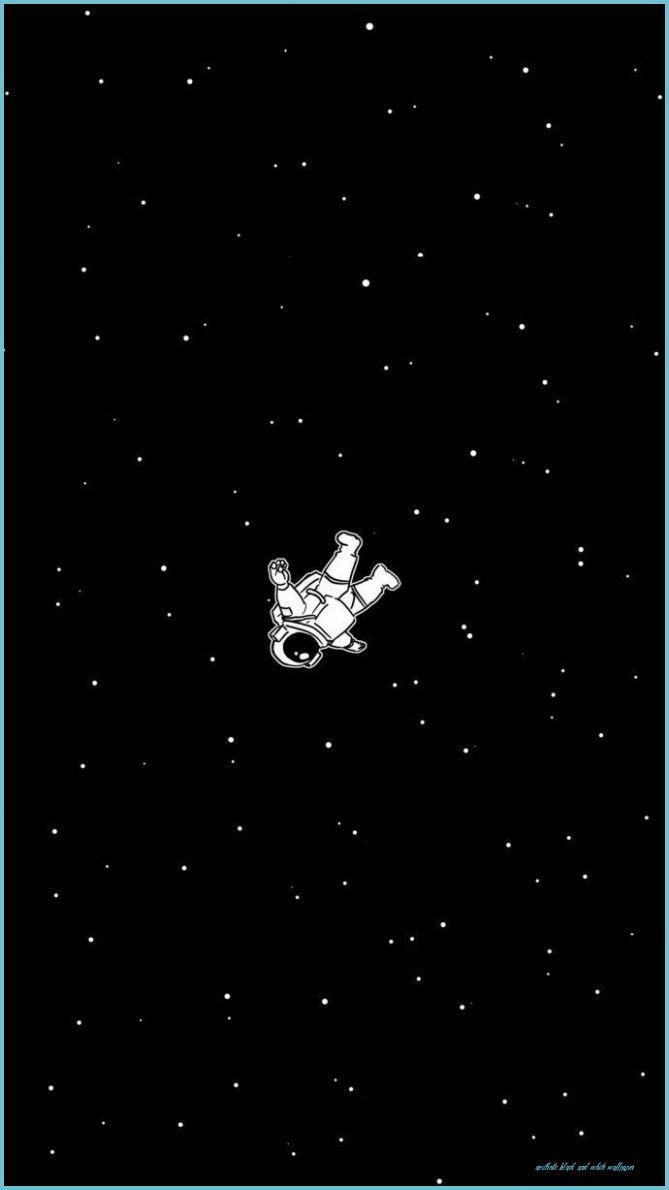669x1190 Black Aesthetic Cartoon Wallpaper Black And White Wallpaper