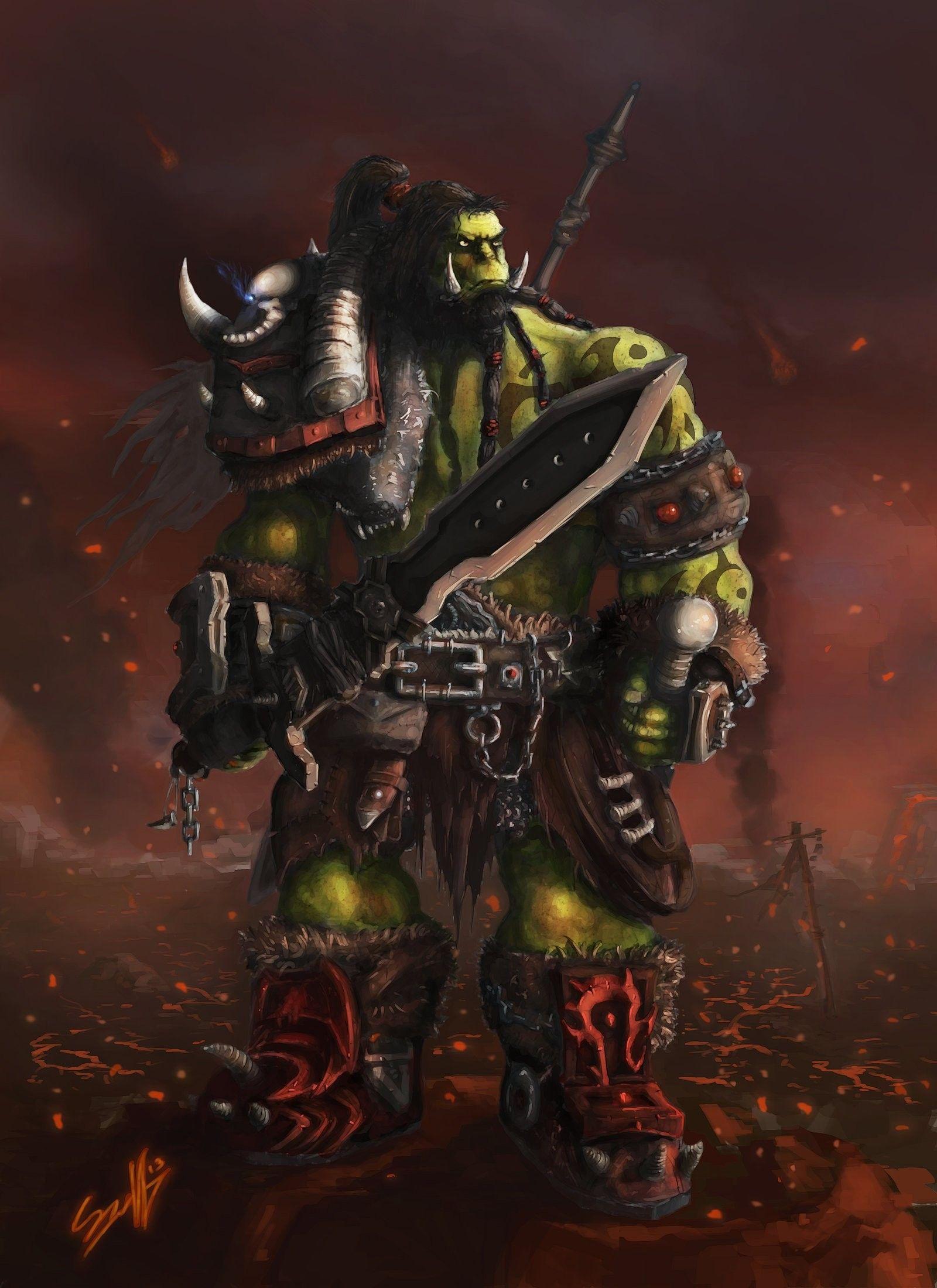 1600x2200 Wow Orc Wallpaper HD Wallpaper