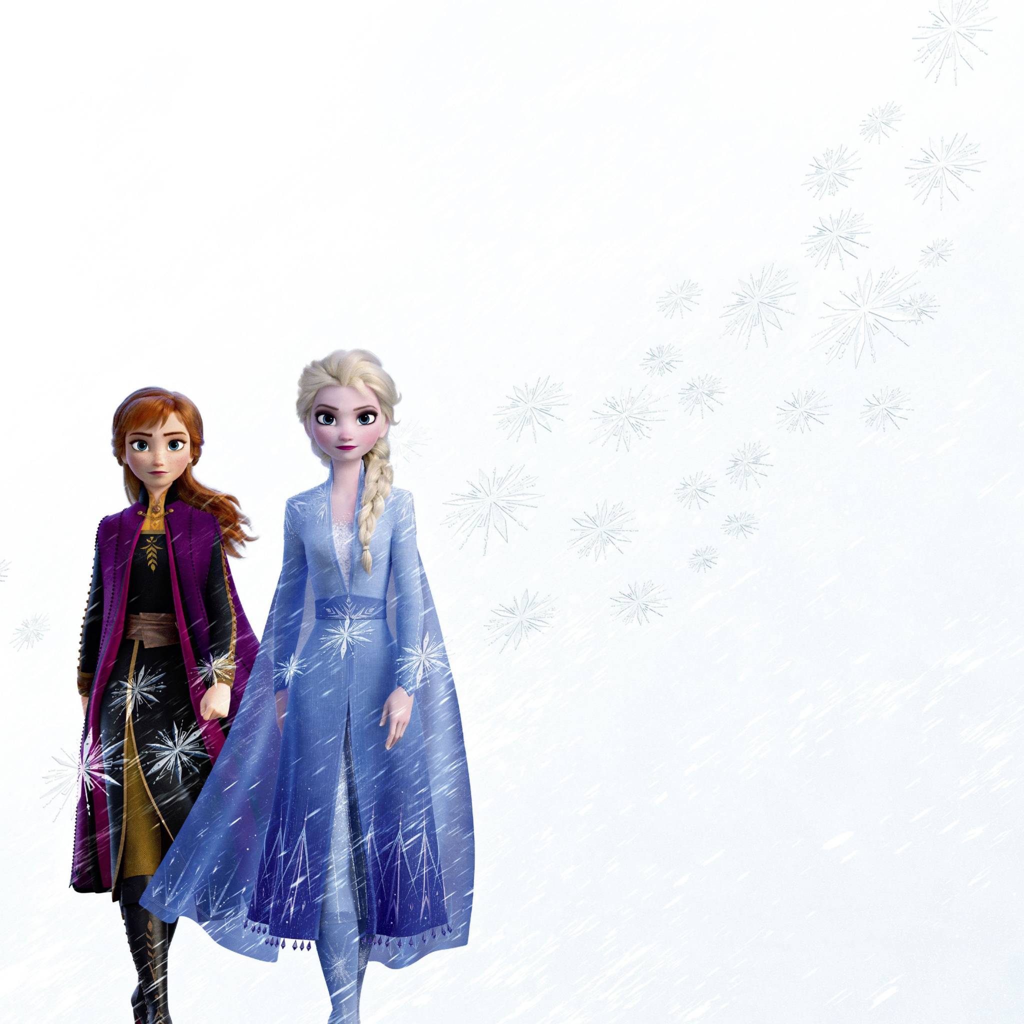 2048x2048 Elsa and Anna In Frozen 2 Movie iPad Air Wallpaper, HD Movies 4K Wallpaper, Image, Photo and Background