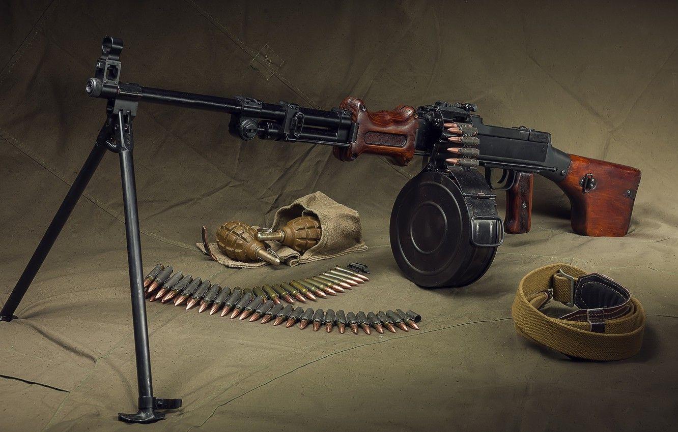 1332x850 Wallpaper weapon, grenades, machine gun, machine gun, RPD, RPD, the machine gun Degtyarev image for desktop, section оружие