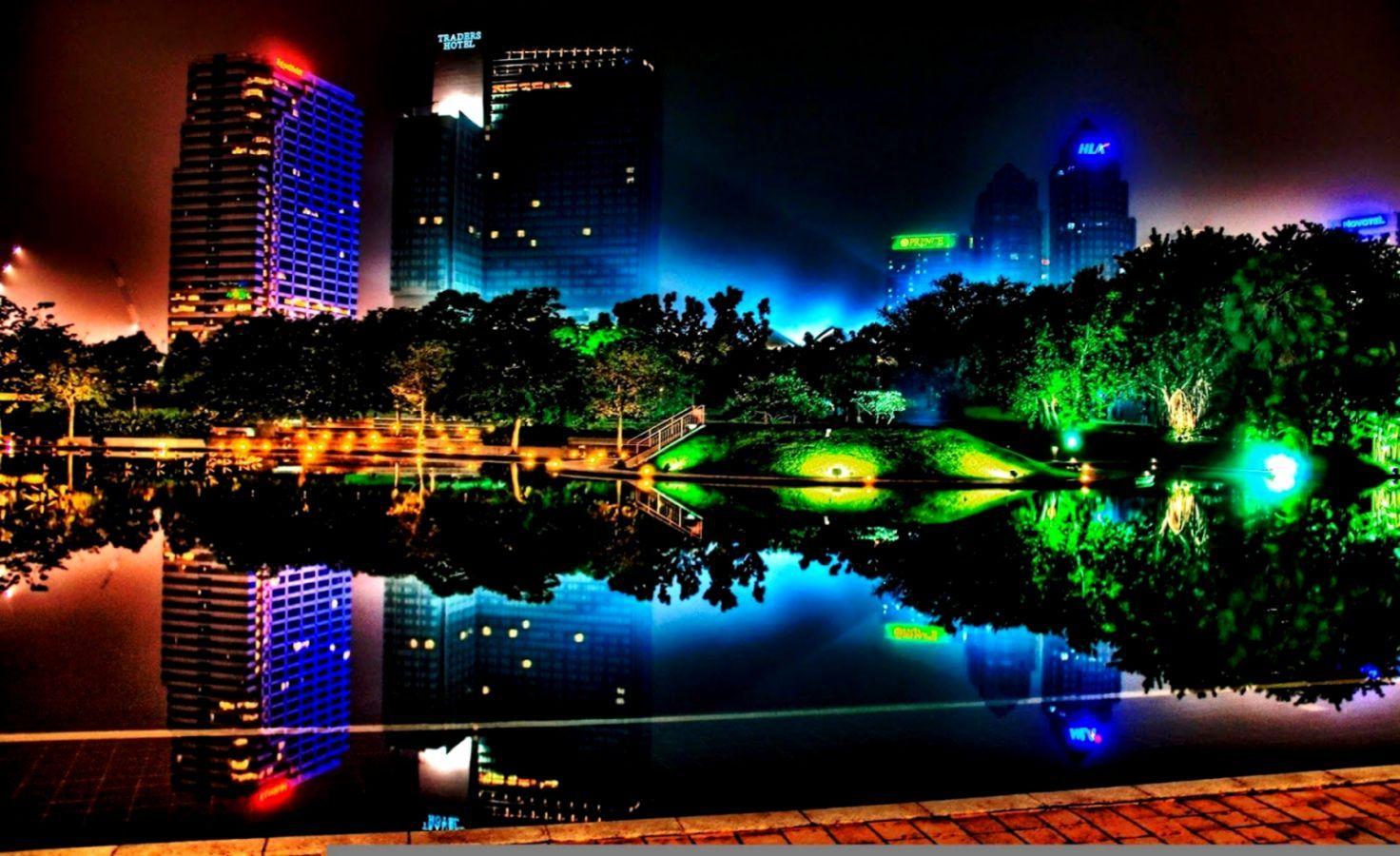 1472x900 Light City Desktop Background HD Wallpaper 3D Amp Background 3D HD