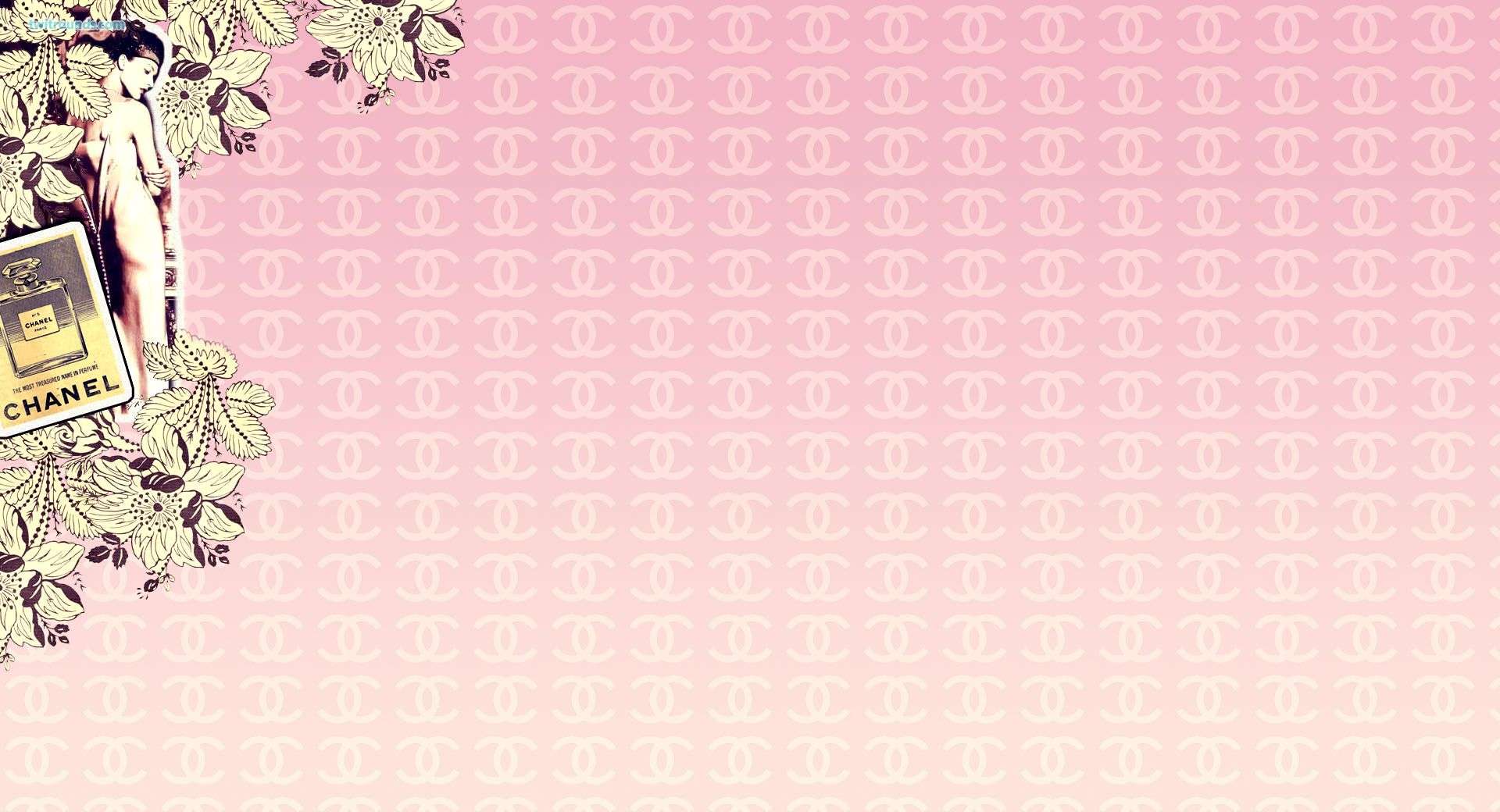 1920x1040 Pink Coco Chanel Wallpaper