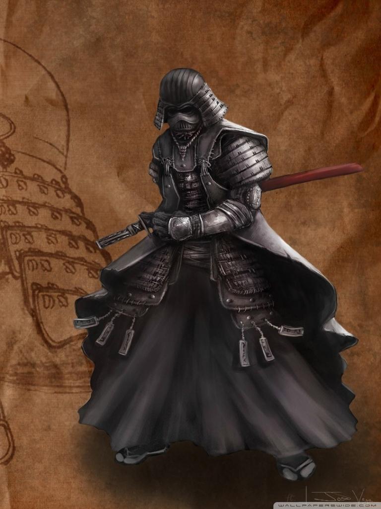 768x1024 Samurai Phone Wallpaper