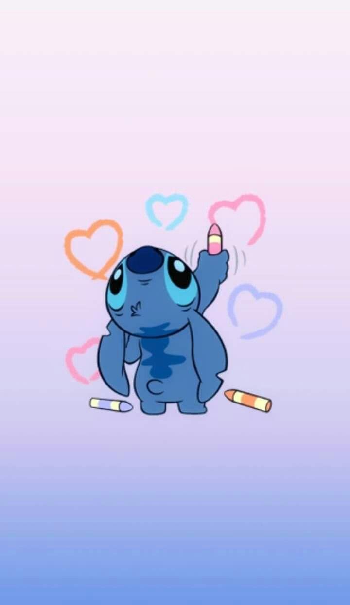 720x1243 Kawaii Cute Wallpaper Stitch Cartoon