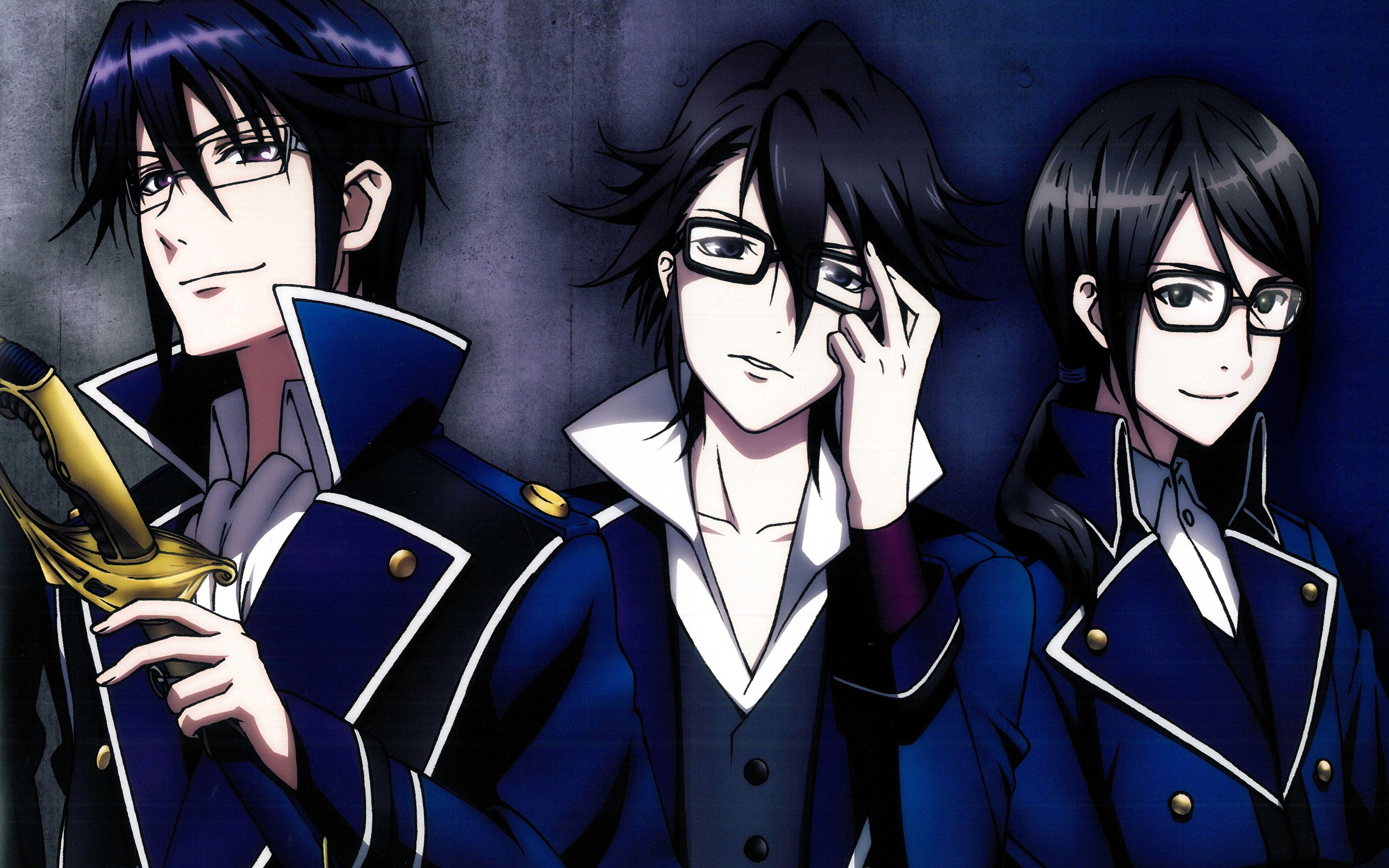 3840x2400 Download wallpaper Saruhiko Fushimi, Kuroh Yatogami, Reisi Munakata, 4k, manga, K Project for desktop with resolution 3840x2400. High Quality HD picture wallpaper