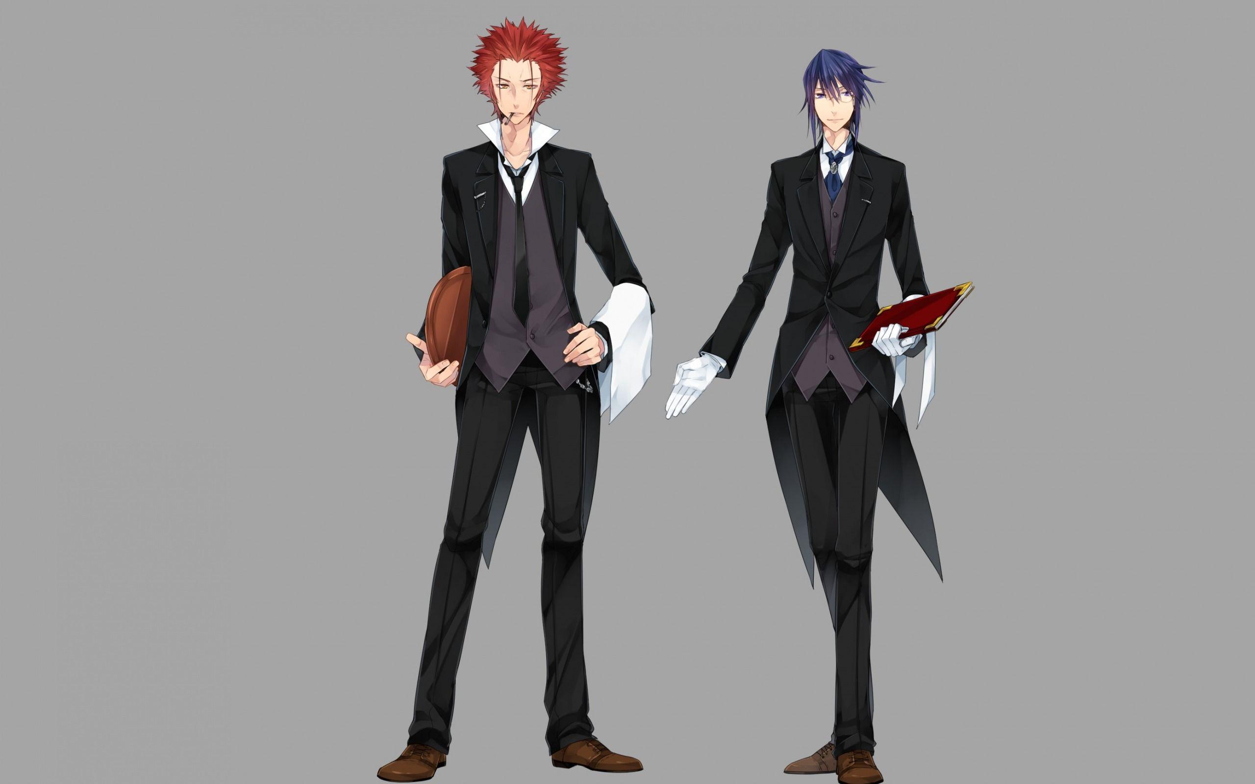 2560x1600 Download wallpaper K Project, Munakata Reisi, Suoh Mikoto, Japanese manga, male anime characters for desktop with resolution 2560x1600. High Quality HD picture wallpaper
