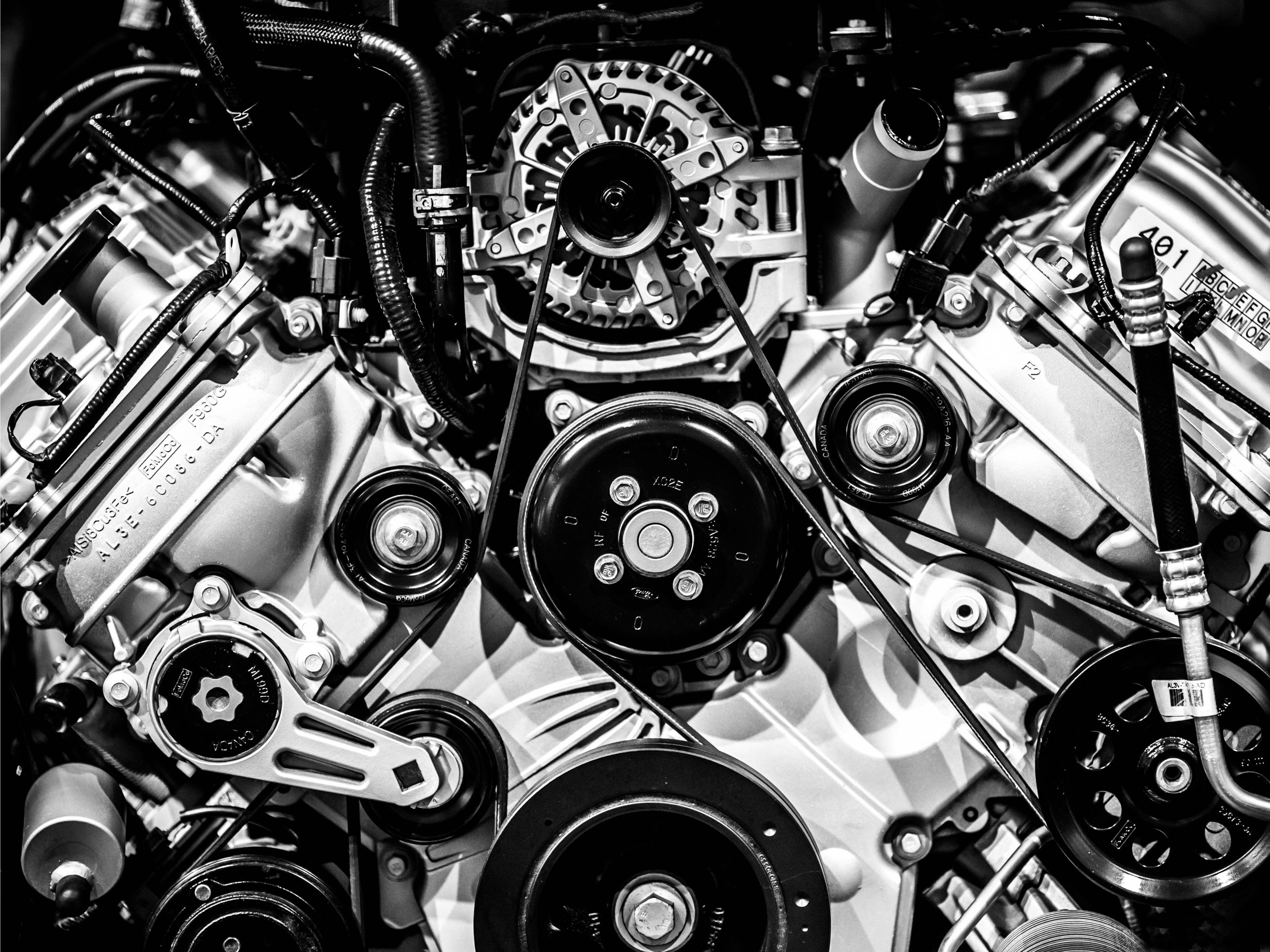 4096x3072 Big Block (4096×3072). Black & White. Car