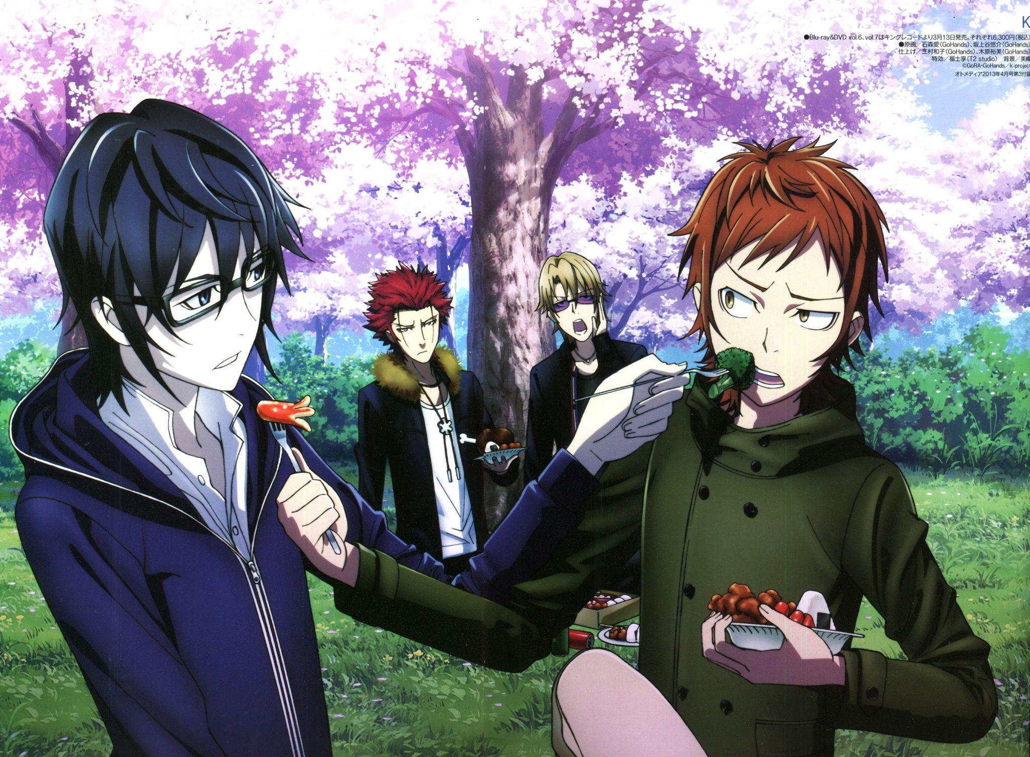 2048x1506 K Project Mikoto Suoh Reisi Munakata Misaki Yata Izumo Kusanagi Wallpaper:2048x1506