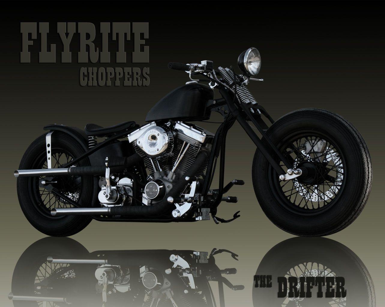 1283x1024 The Old School Custom Flyrite Choppers Bobber Draws All The Eyes