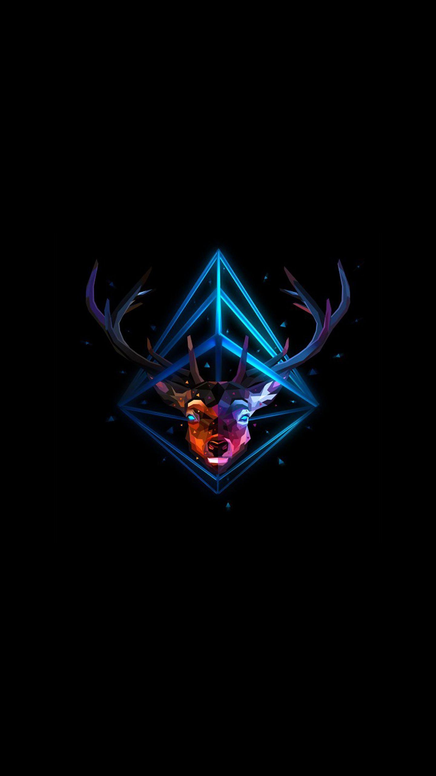 1440x2560 Deer Abstract Amoled Wallpaper. Justin maller wallpaper, Justin maller, Phone wallpaper