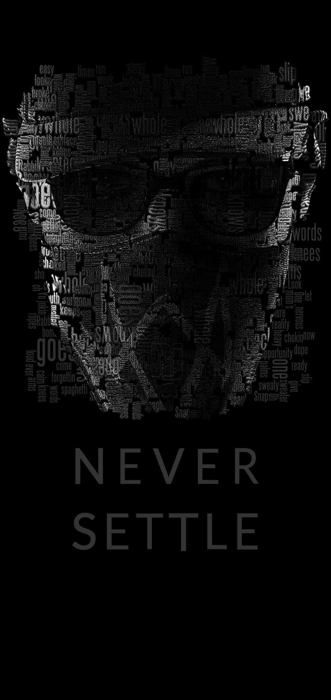 1080x2280 Best Of tomboy Background. Never settle wallpaper, Never settle, Black wallpaper iphone
