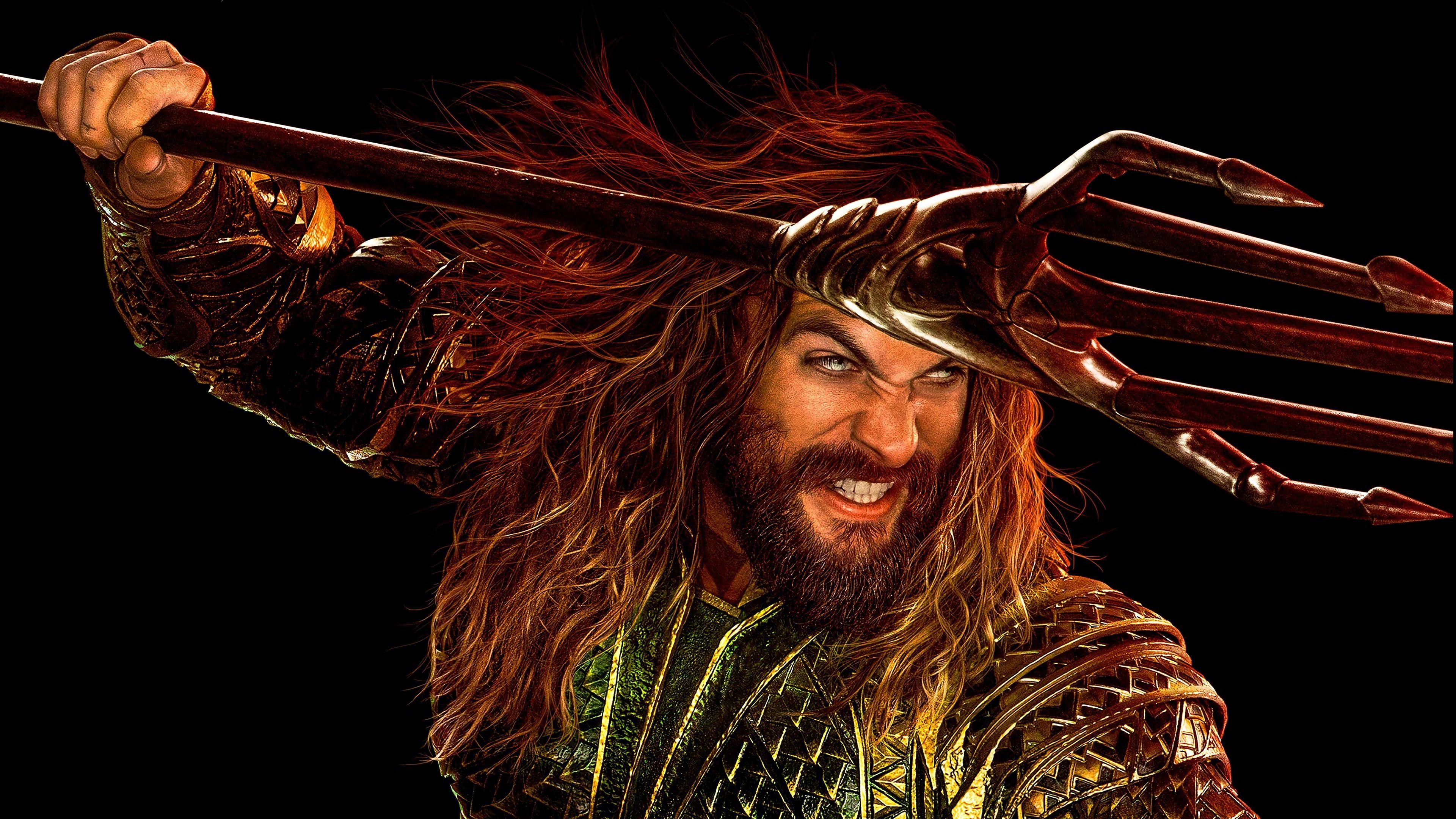 3840x2160 Aquaman Justice League Jason Momoa 4K