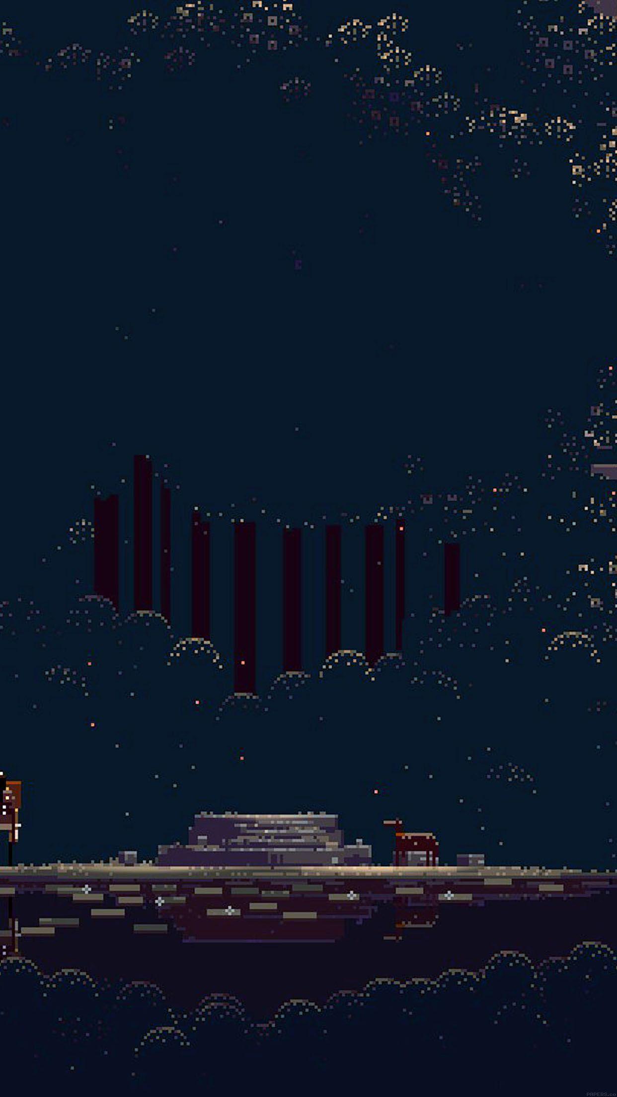 1242x2208 8 Bit Game Phone Wallpaper