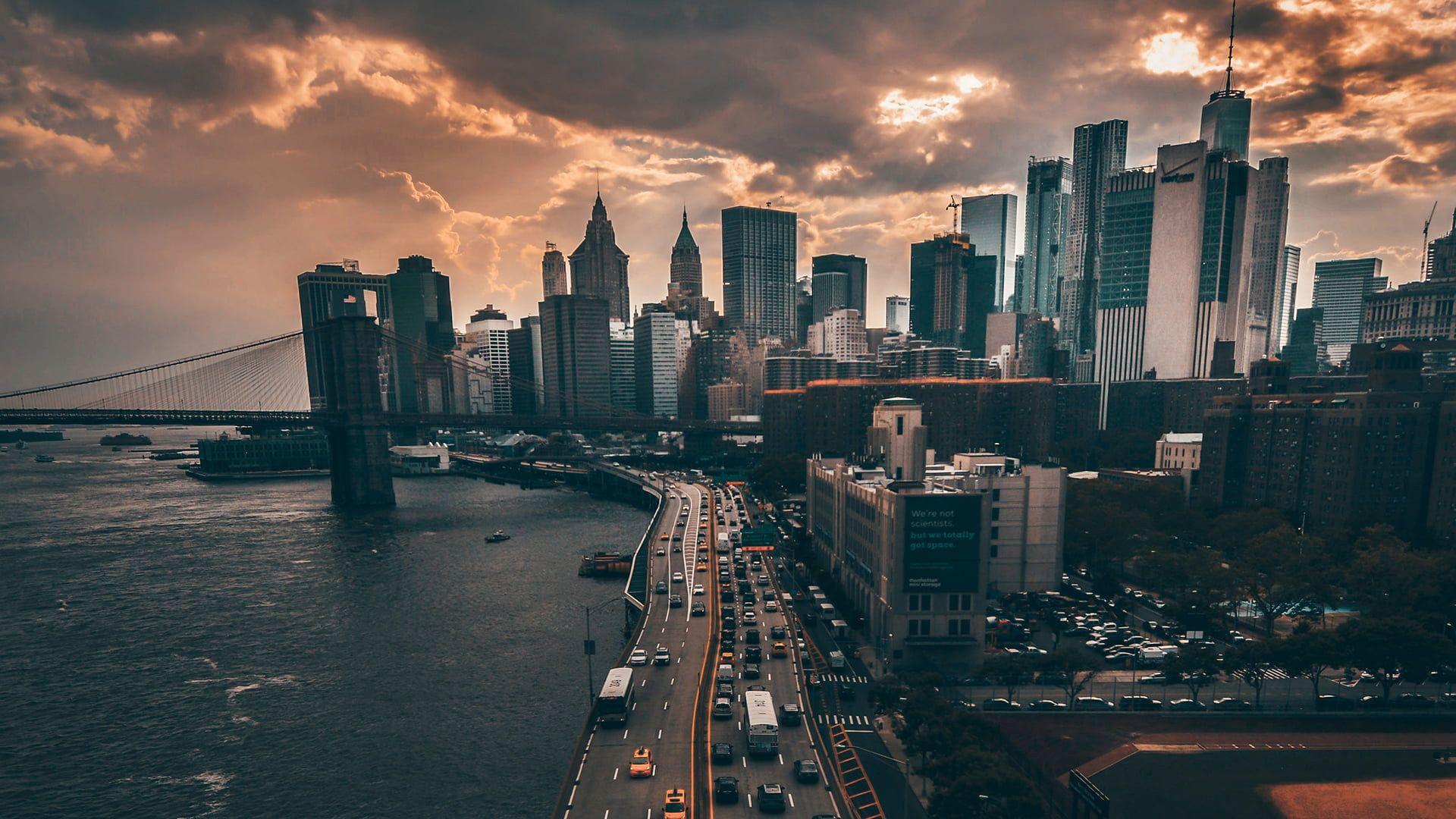1920x1080 Wallpaper Black Mid Rise And High Rise Buildings, City, New York City, Cityscape • Wallpaper For You HD Wallpaper For Desktop & Mobile