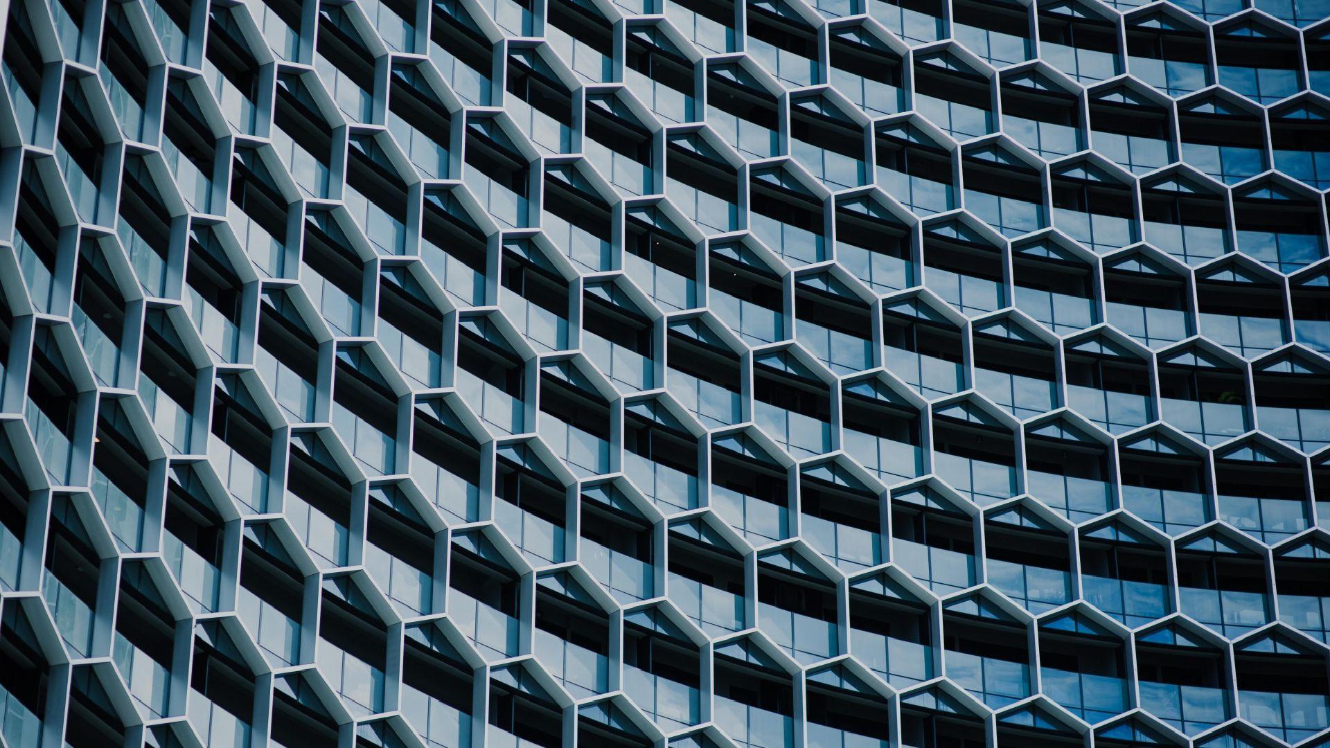 1920x1080 Architecture Honeycomb Building Wallpaper Download Free