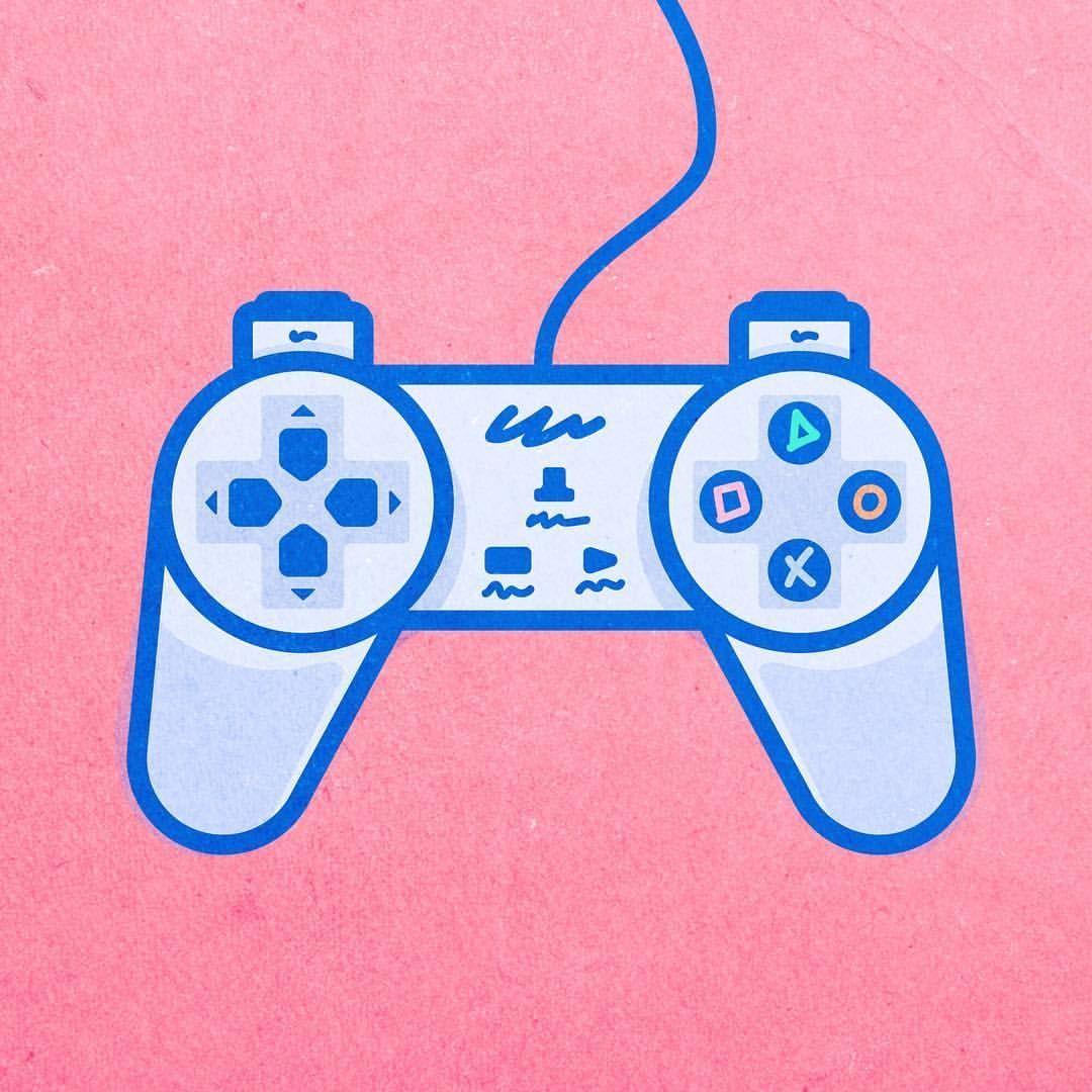 1080x1080 Playstation 1 Controller. Here's An Illustration Of The Nostalgic Playstation 1 Controller (or PS X, PS PSone). The 4 Sh. Playstation, Retro Gamer, Shapes Symbols