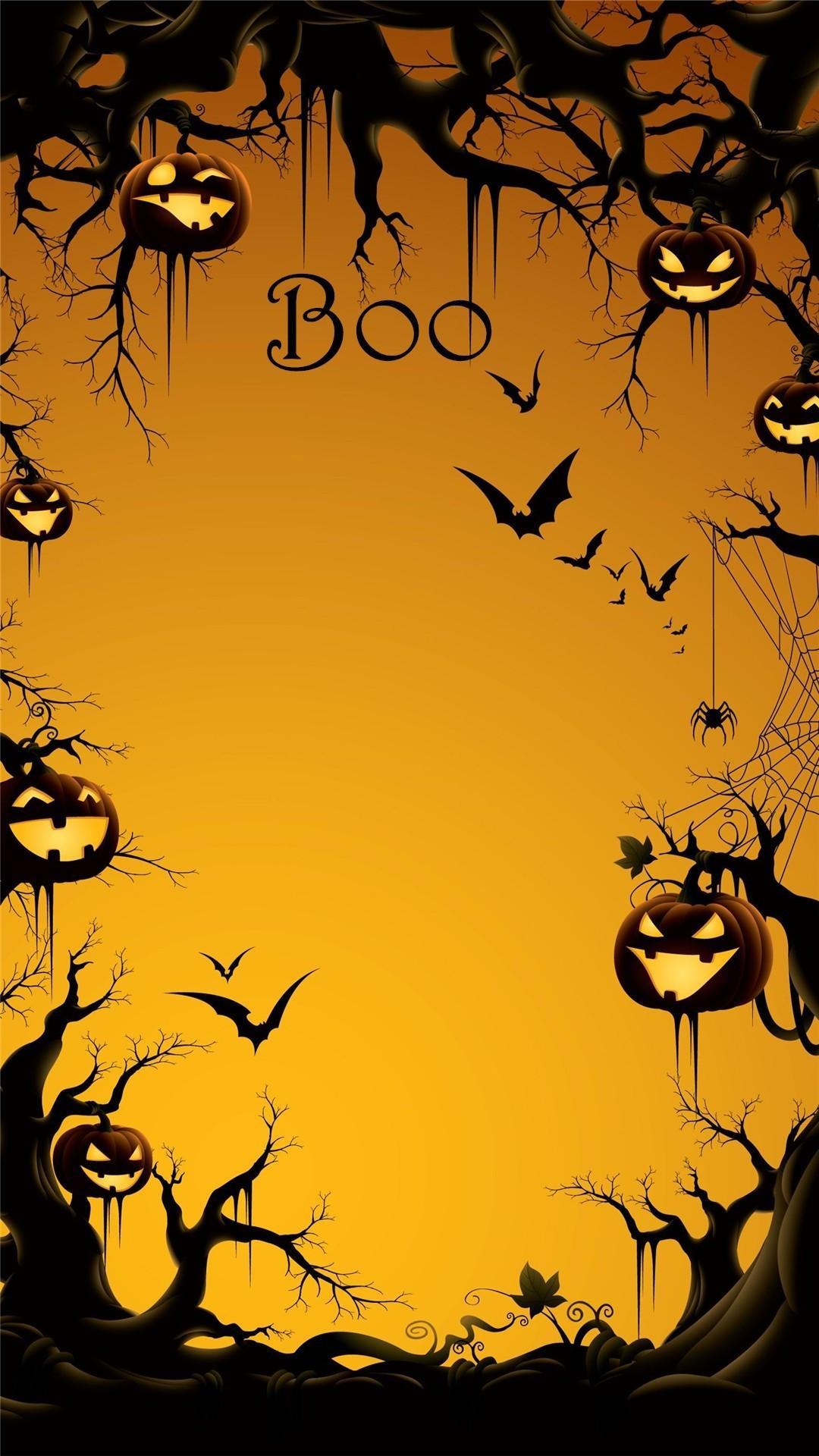 1080x1920 Halloween Boo Wallpaper Free HD Wallpaper