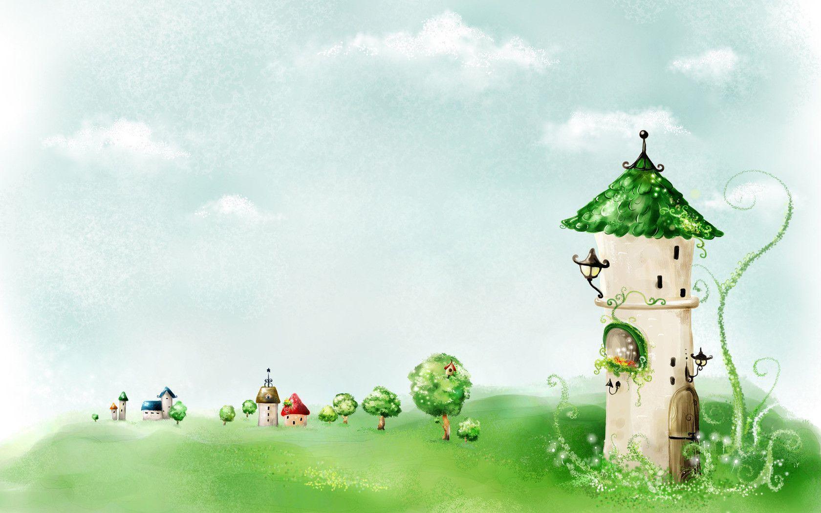 1680x1050 Fairy Tale Background