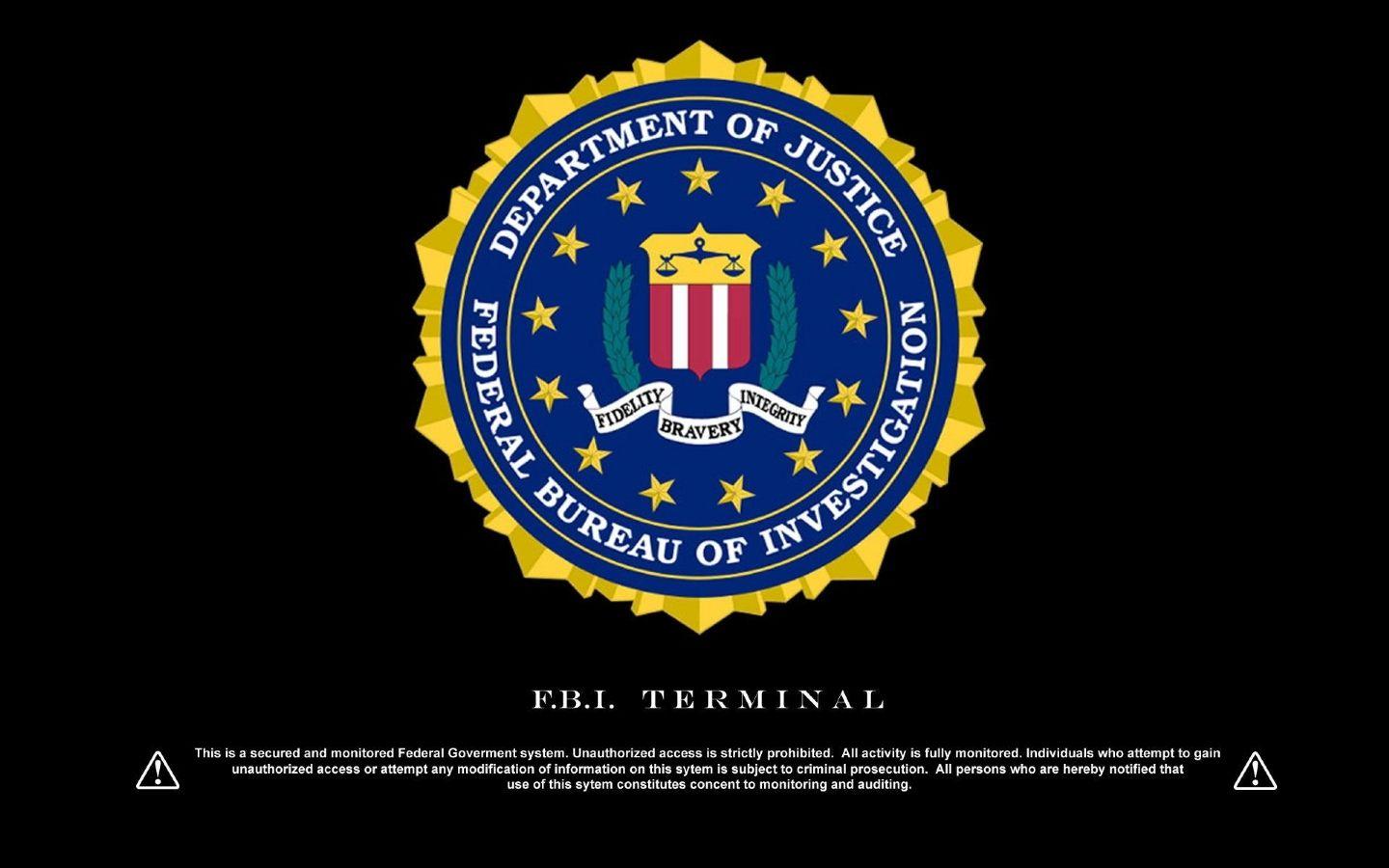1440x900 Computer: FBI logo, desktop wallpaper nr. 58616 by ii=Saadhu=ii