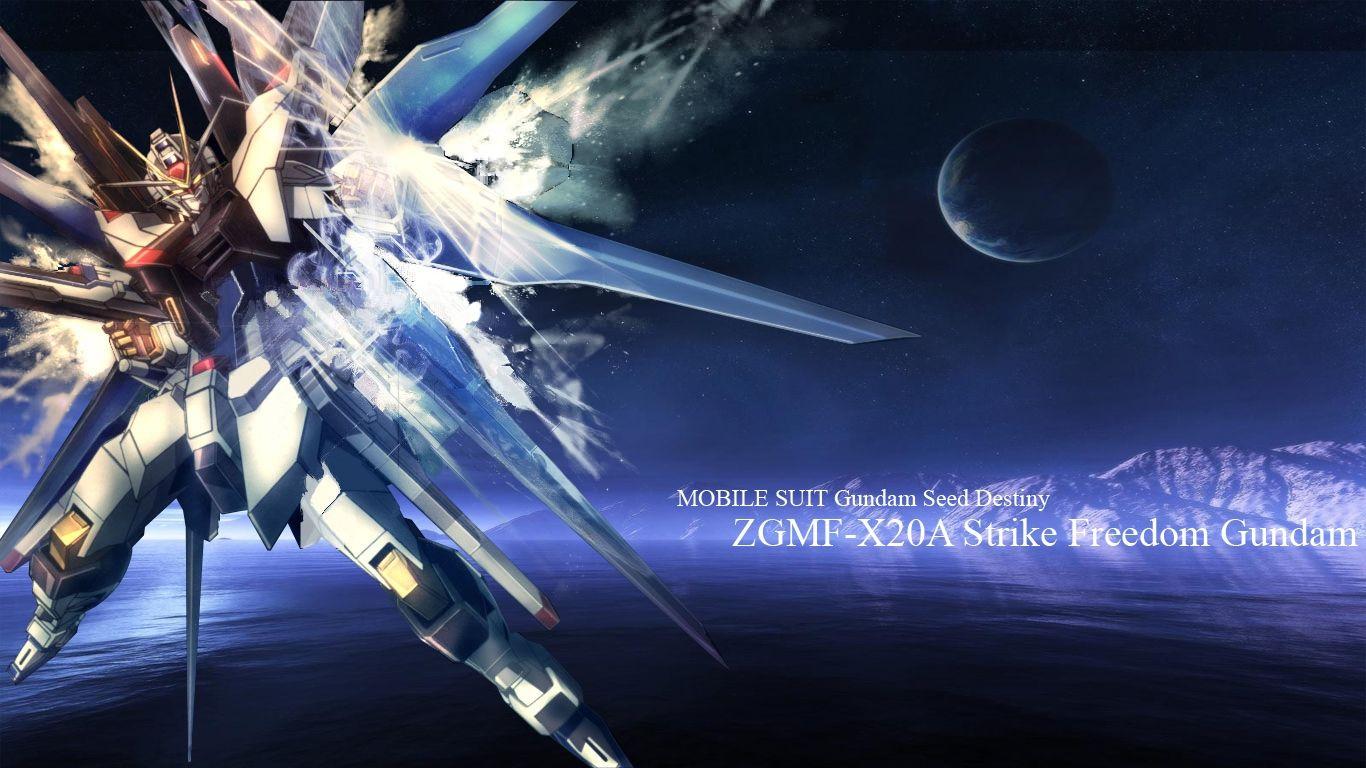1366x768 Strike Freedom Gundam Wallpaper