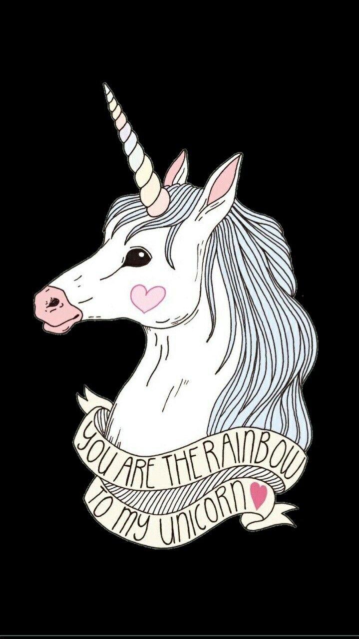 719x1280 Dark blue : Dark Unicorn Wallpaper