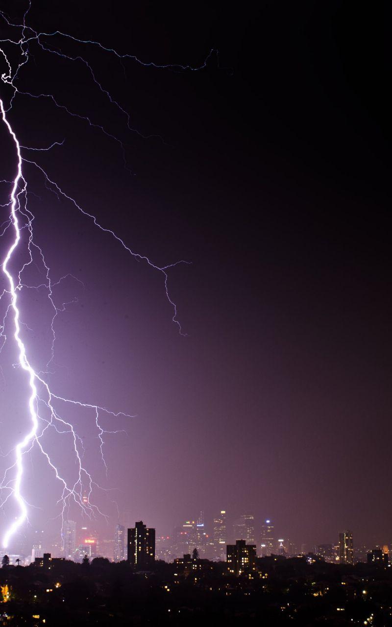 800x1280 Free download Lightning and Thunder in Sydney HD Wallpaper 4K Wallpaper [2880x1800] for your Desktop, Mobile & Tablet. Explore Thunder and Lightning Wallpaper. Live Thunderstorm Wallpaper, Lightning Wallpaper Free