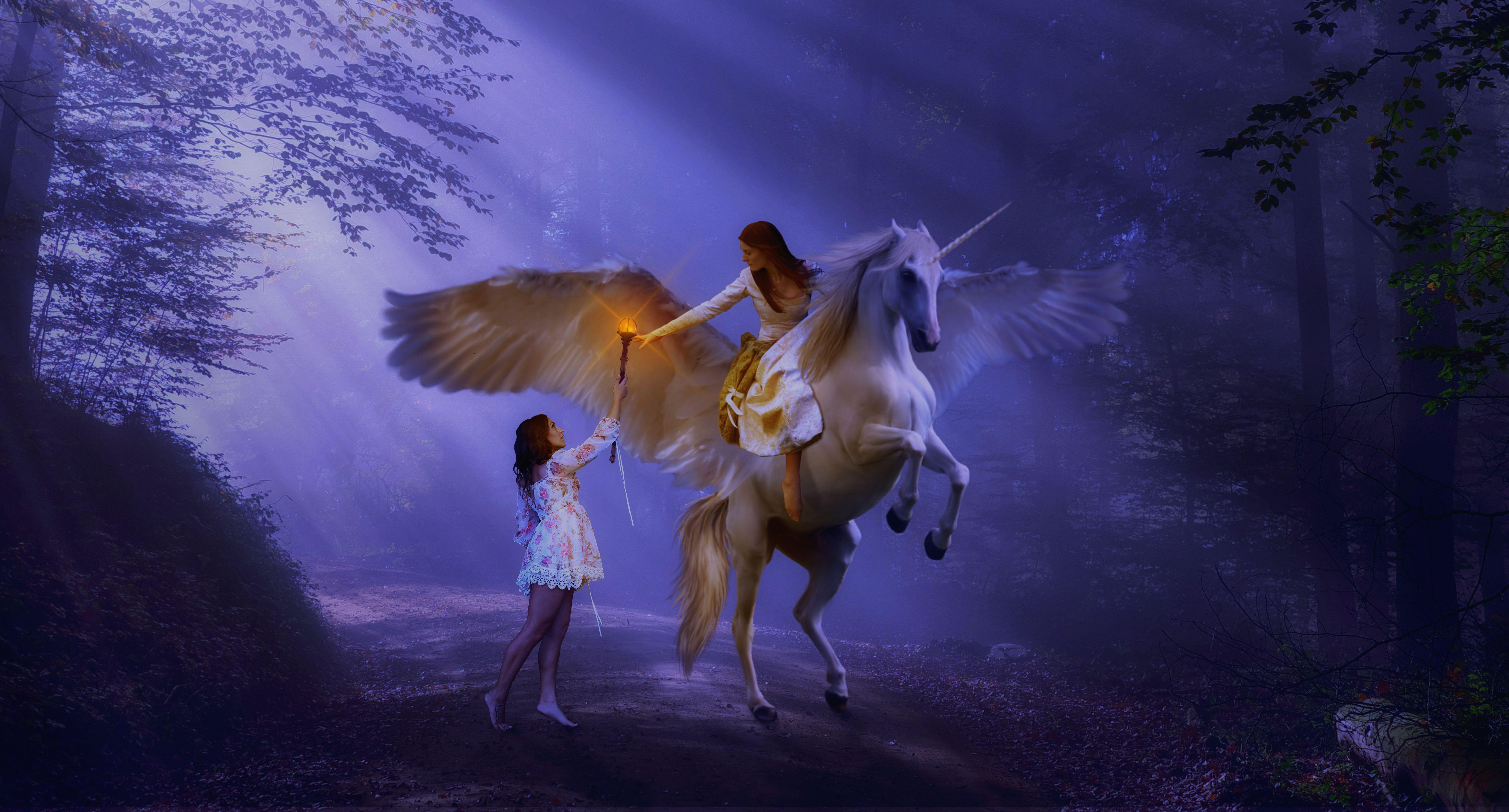 7371x3969 Unicorn Wallpaper For iPad