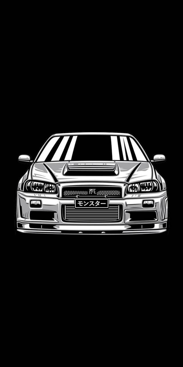 640x1280 Nissan R34 GTR wallpaper