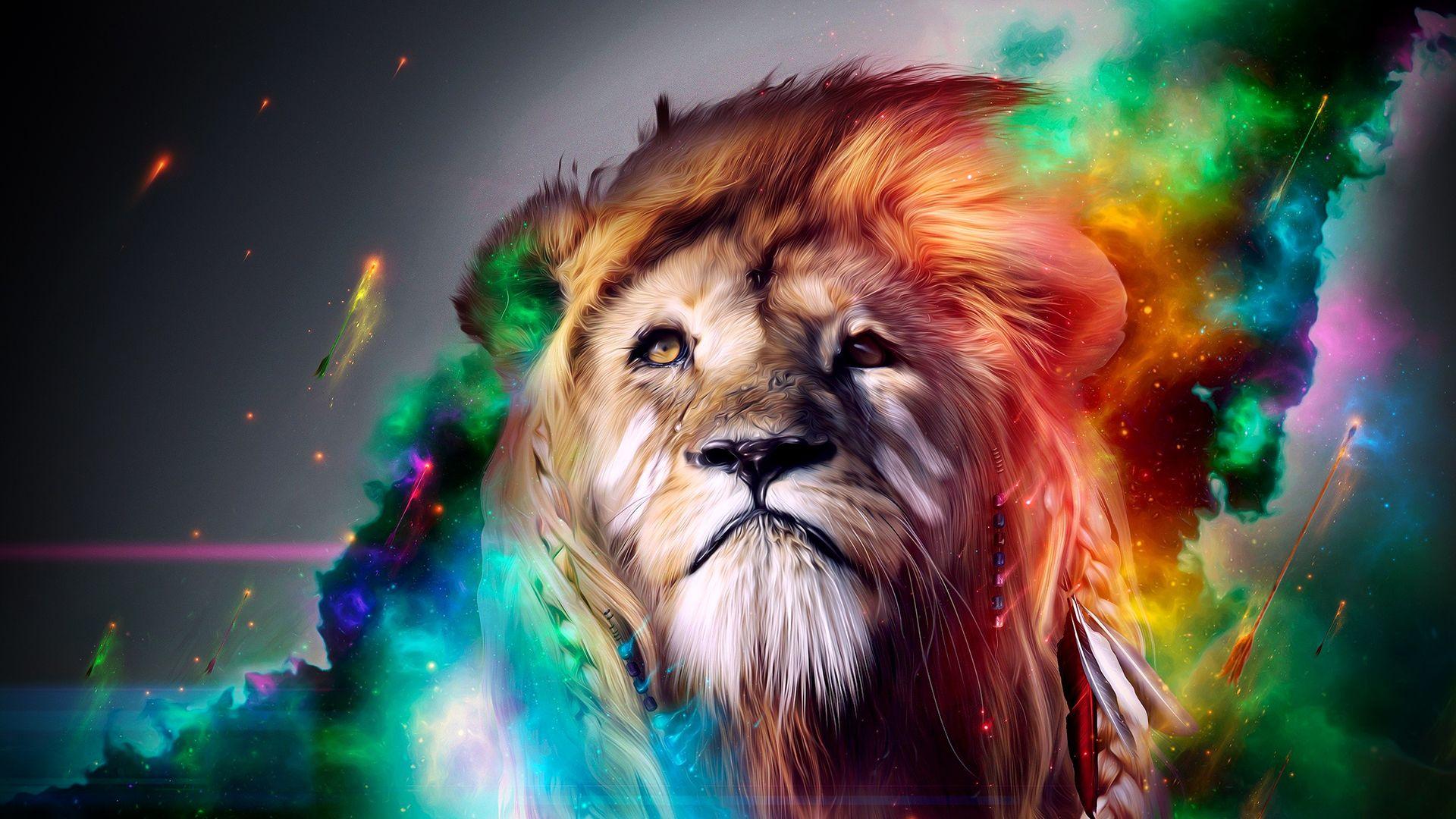 1920x1080 Abstract Tiger Wallpaper