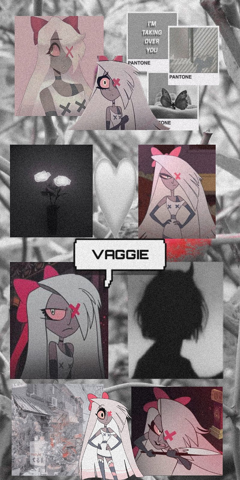 800x1600 Vaggie, aesthetic, gris, hazbin hotel, vivziepop, HD phone wallpaper