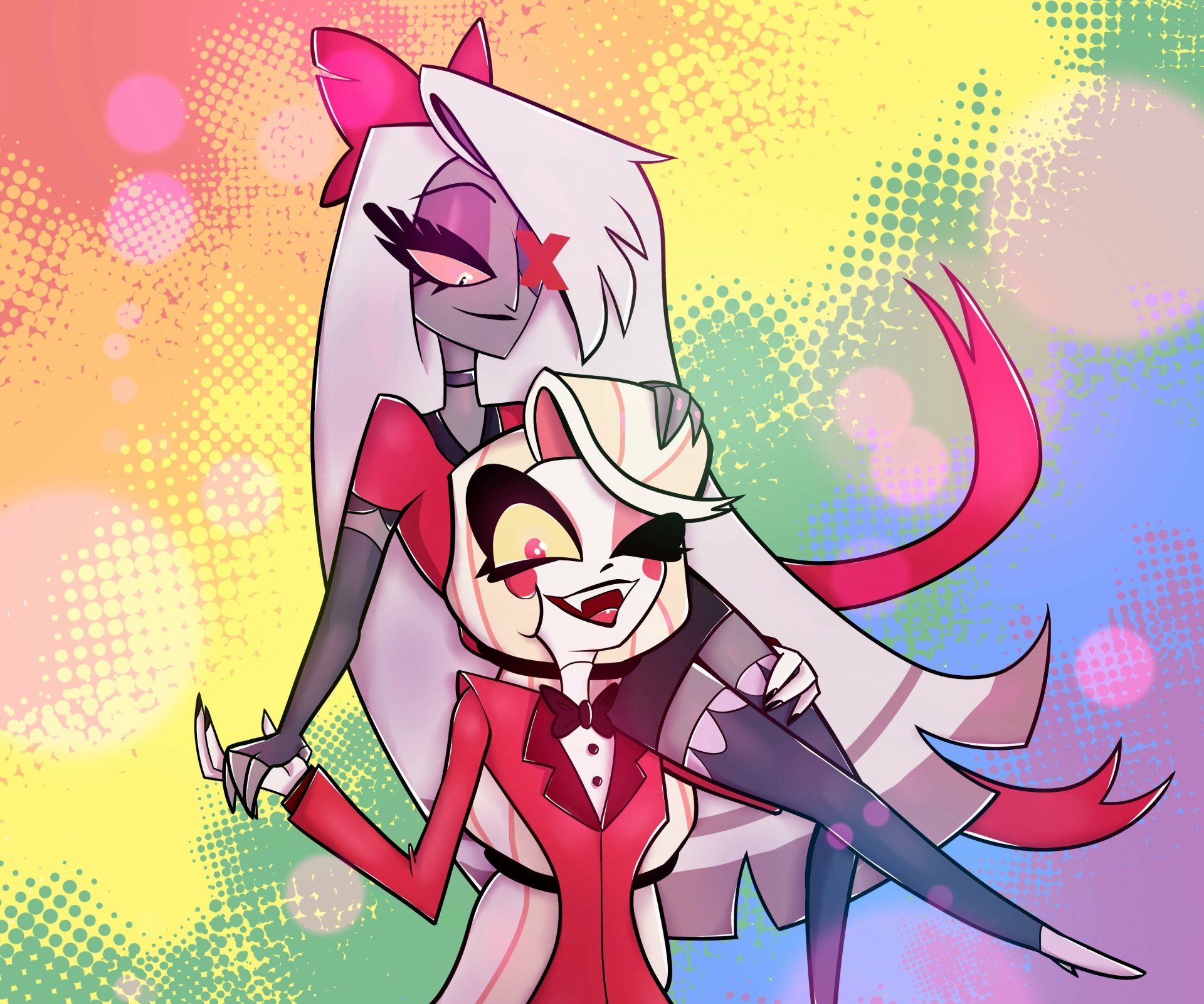 1920x1600 Hazbin Hotel 4K Ultra HD: Vaggie & Charlie Spotlight Wallpaperx3413