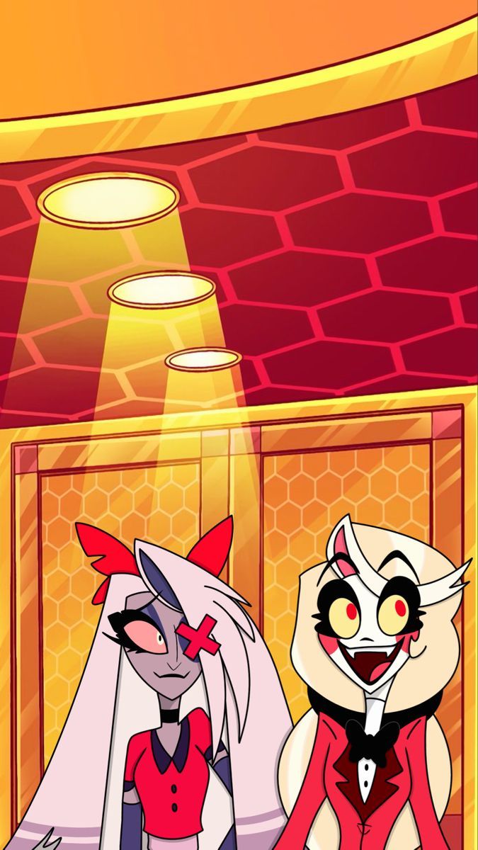 675x1200 Hazbin Hotel Charlie And Vaggie Wallpaper