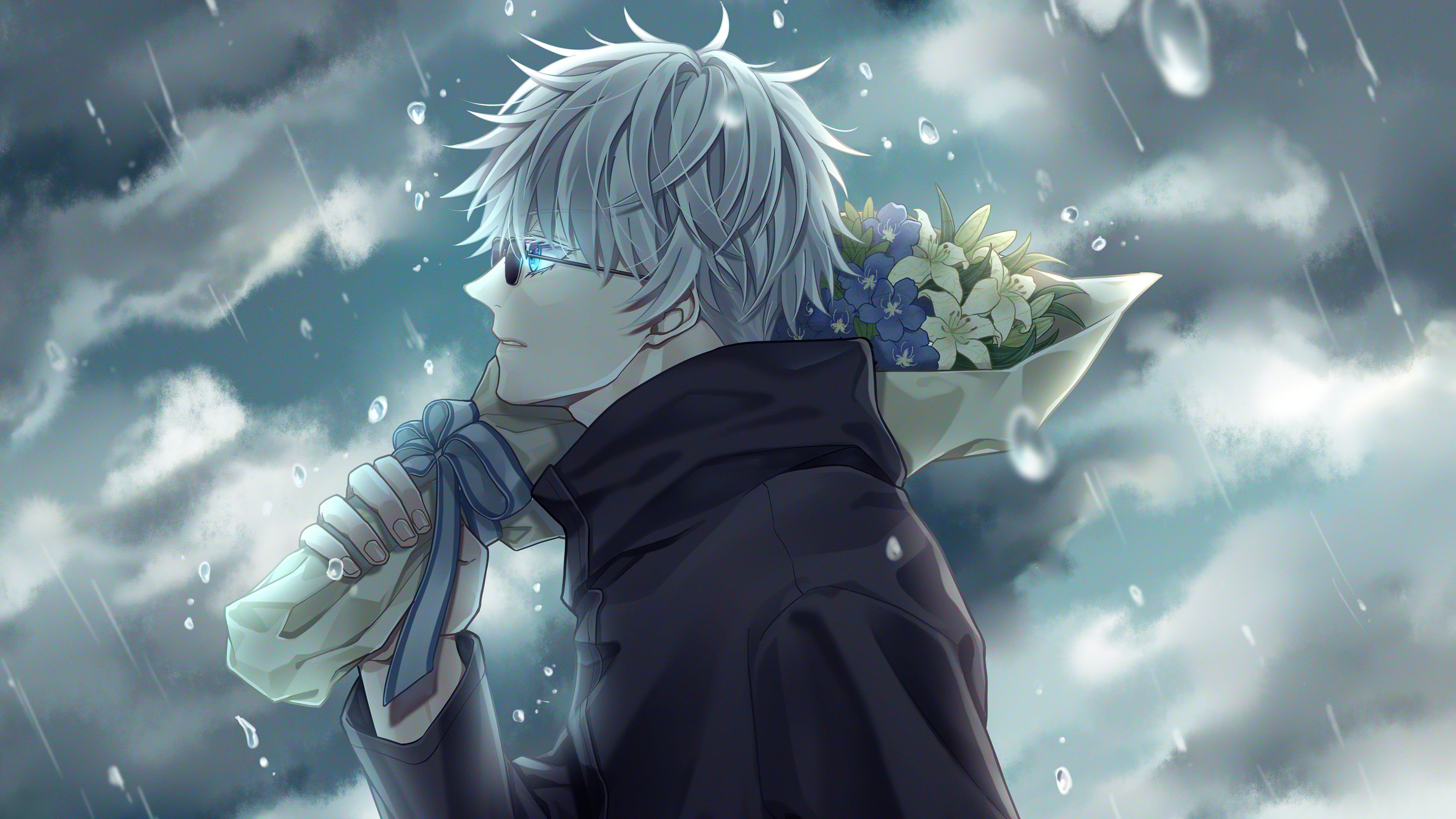 3840x2160 Satoru Gojo in Jujutsu Kaisen Anime Wallpaper 4K for Desktop