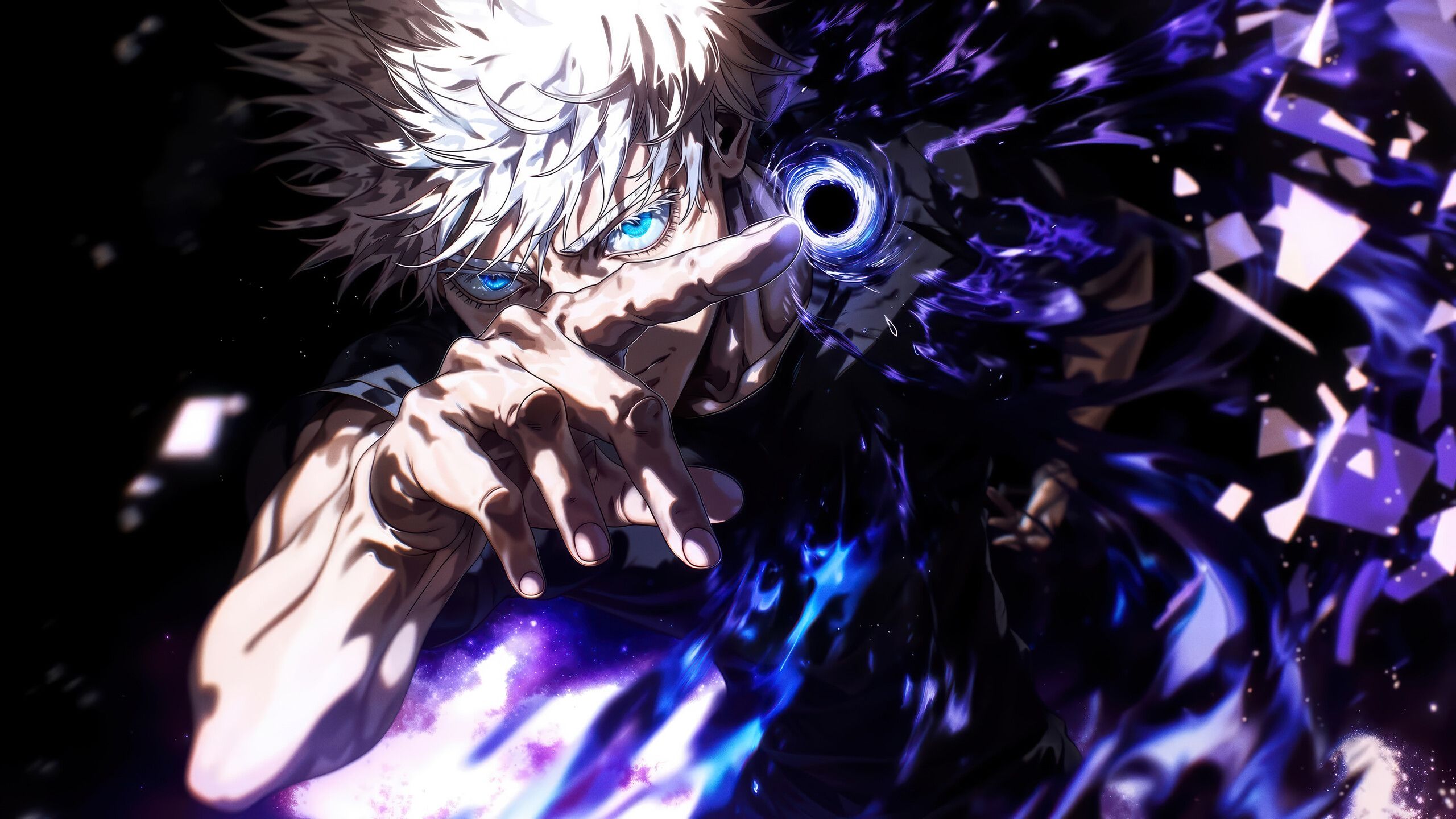 2560x1440 Satoru Gojo Power JJK Wallpaper 4K HD PC