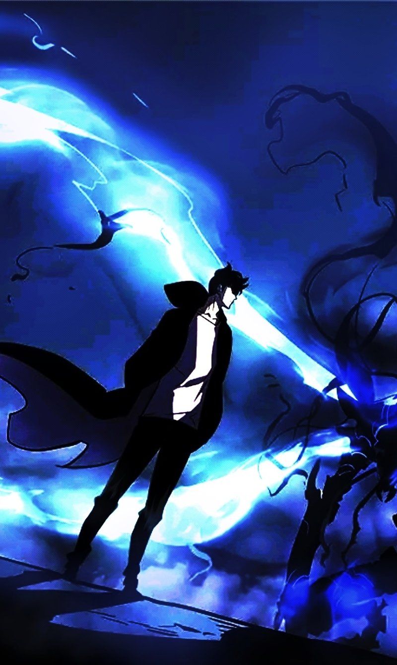 800x1340 Sung Jin Woo: Shadow King. Beru's Blue Surge. Solo Leveling Wallpaper