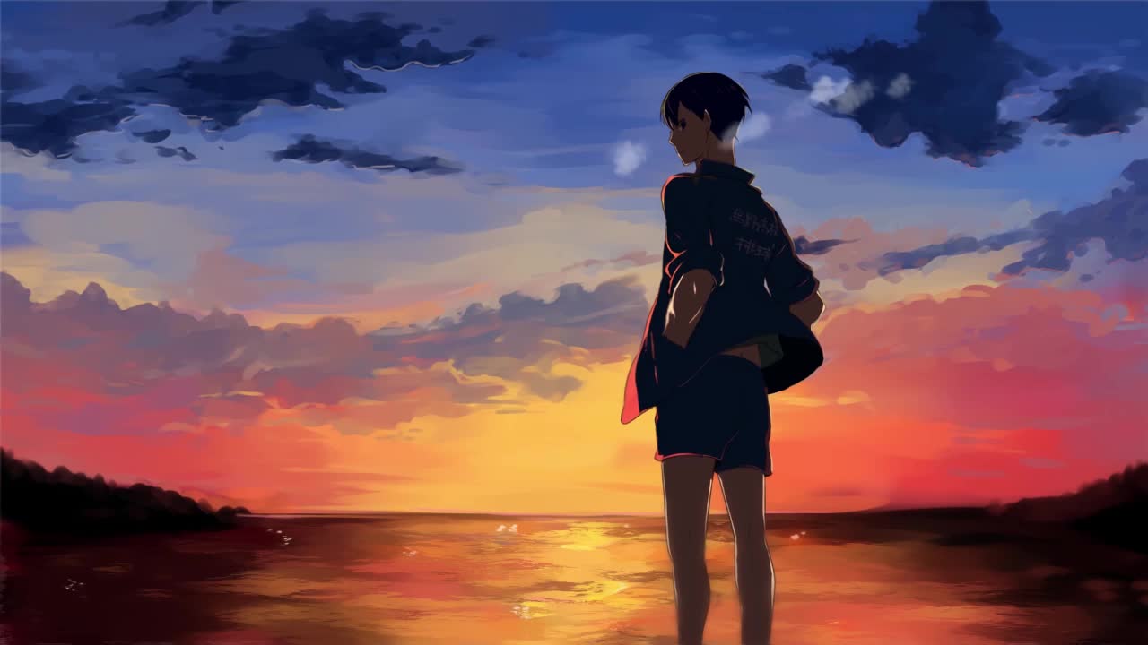 1280x720 Kageyama Tobio On The Beach Haikyuu HD Live Wallpaper For PC Live Wallpaper