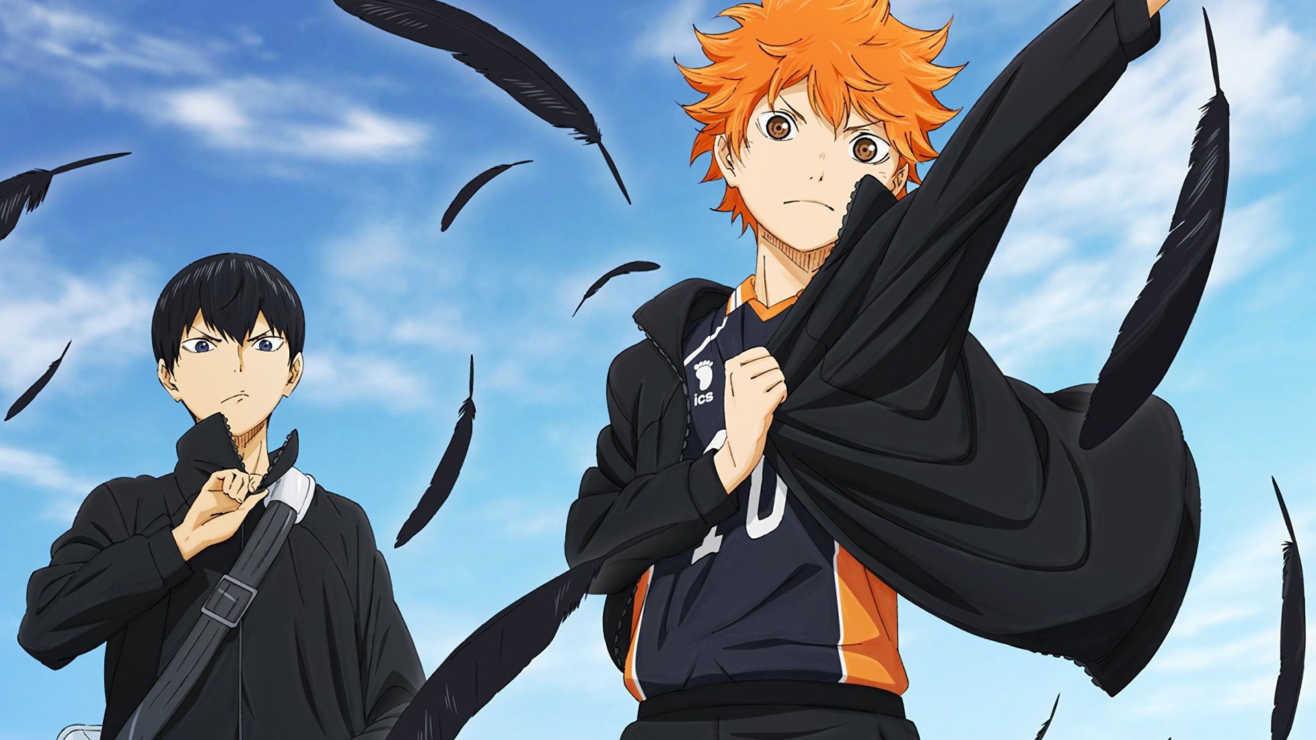1920x1080 Wallpaper haikyuu!!, Kageyama, Hinata, volleyball, guy for mobile and desktop, section сёнэн, resolution 1920x1080