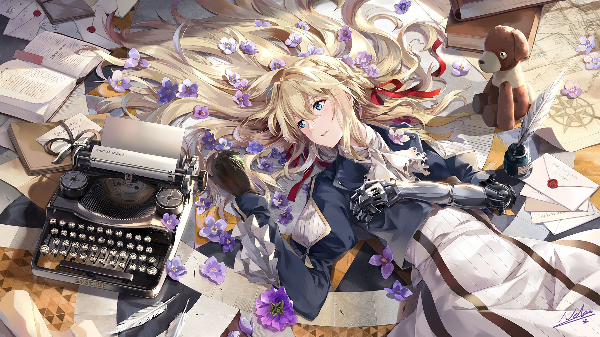 1920x1080 Free Violet Evergarden 4K Wallpaper & Desktop HD Background for PC