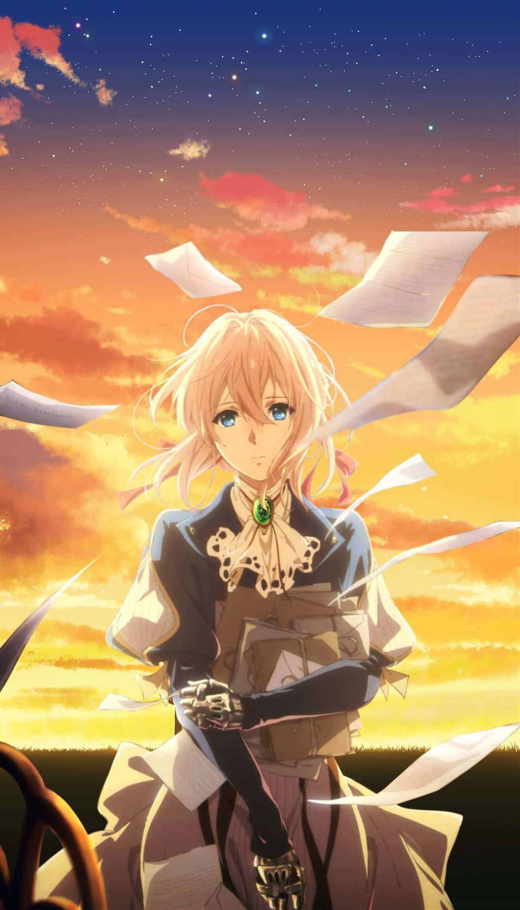 1024x1792 Download Embrace the Power of Change with Violet Evergarden Background