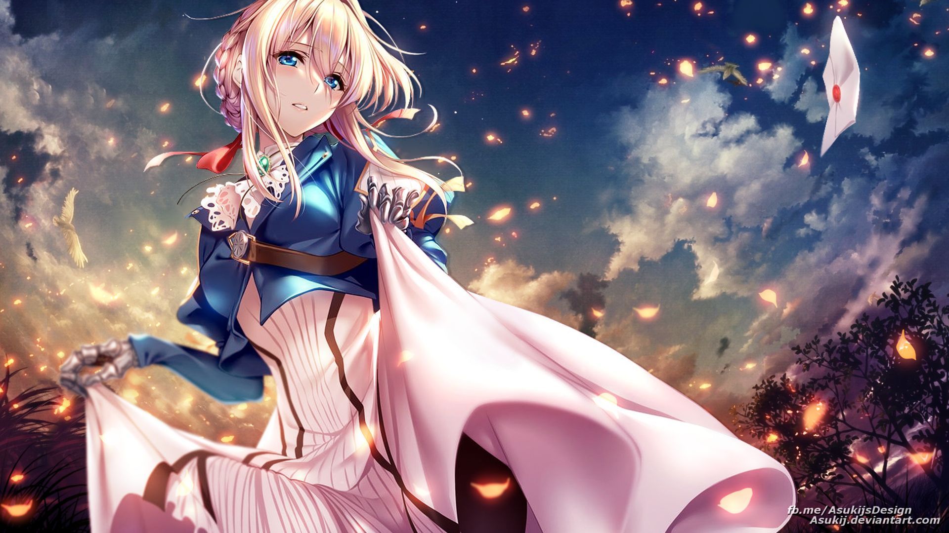 1920x1080 Phone wallpaper: Violet Evergarden, Violet Evergarden (Anime), Anime, Blonde, Blue Eyes, Violet Evergarden (Character) 936817