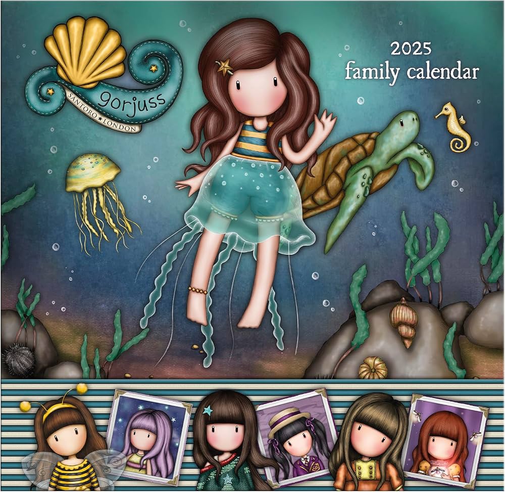 1000x973 Santoro Gorjuss 2025 Wall Calendar Ray of Light Month Calendar Runs Jan'25 to Jan'