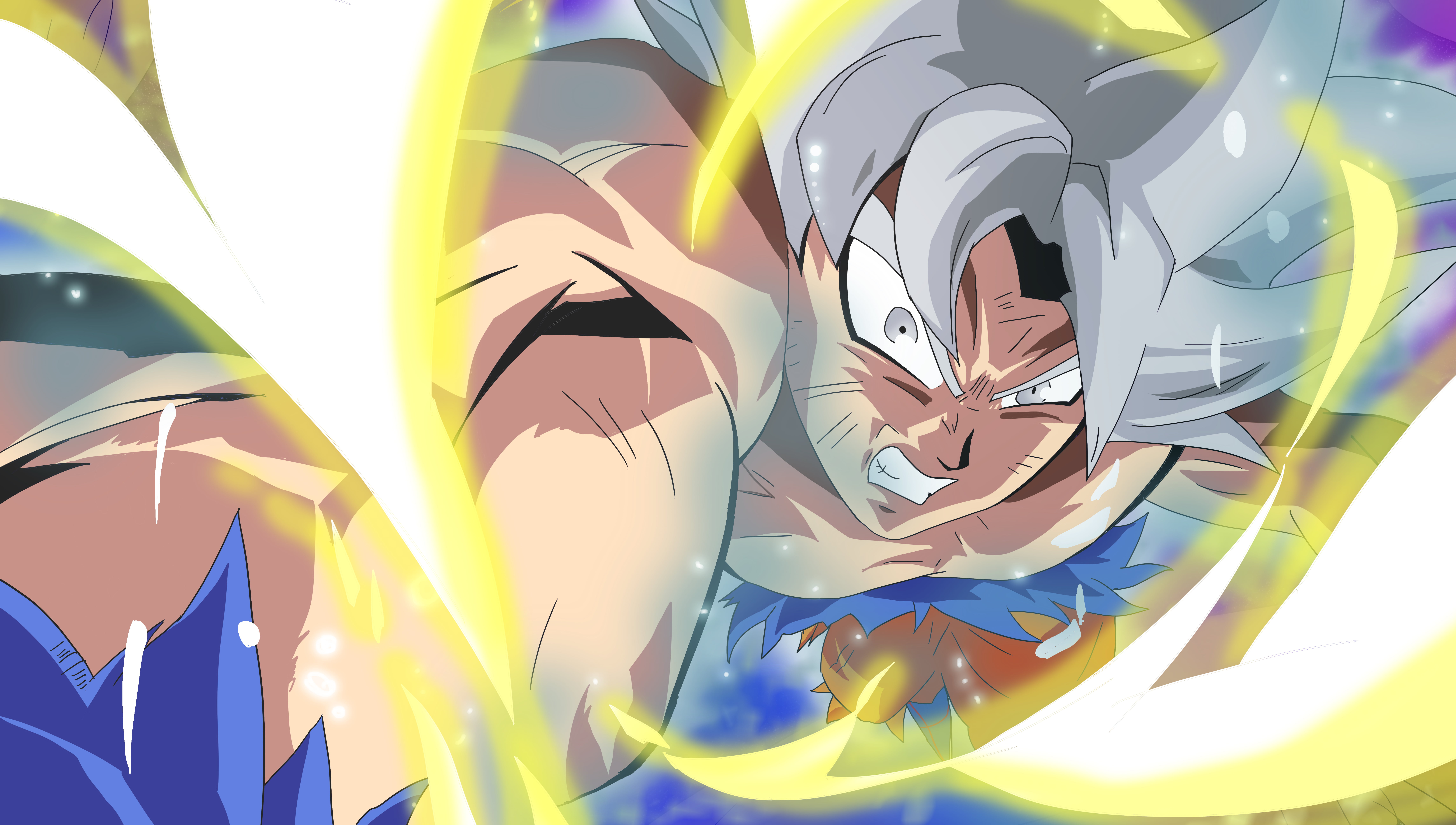 9156x5187 Son Goku poster, Son Goku, Dragon Ball Super, Mastered ultra instinct, Ultra Instinct HD wallpaper