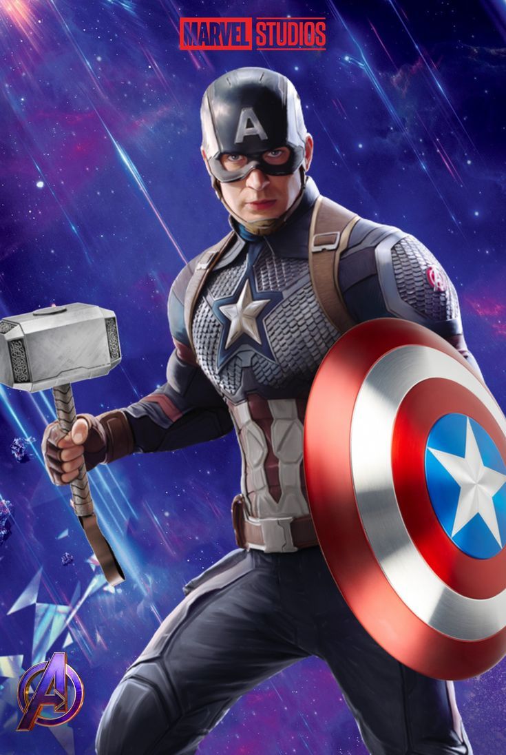 735x1096 Captain America: Endgame Poster