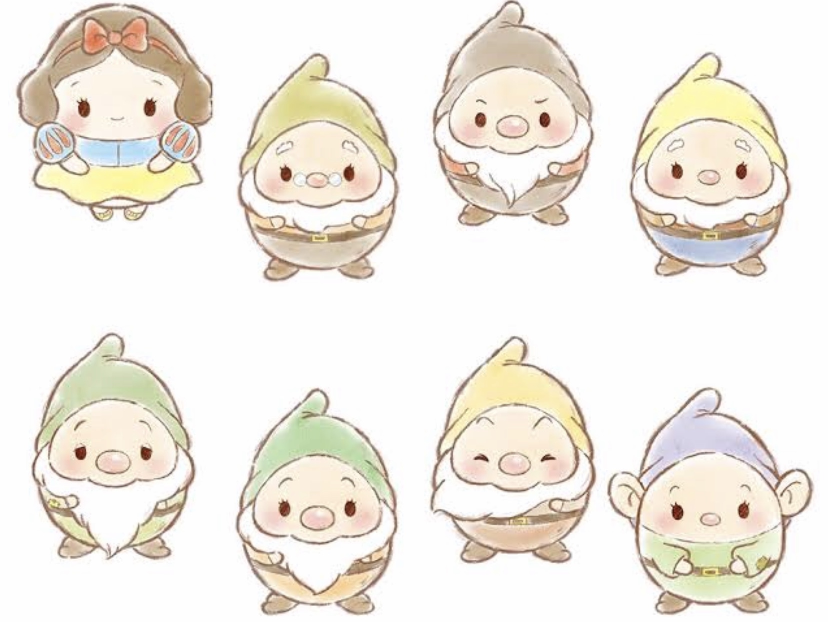 1657x1245 Snow White and Friends Set (4) ufufy