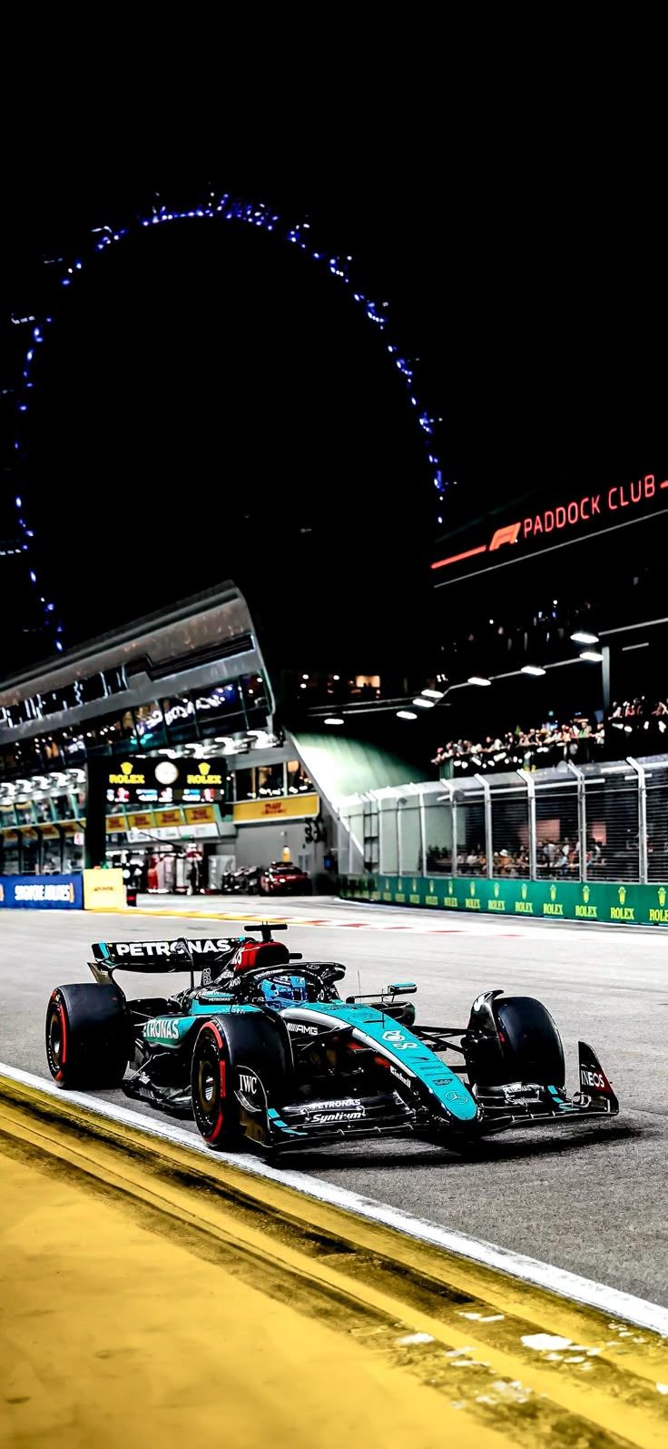 736x1595 George Russell F1 Wallpaper