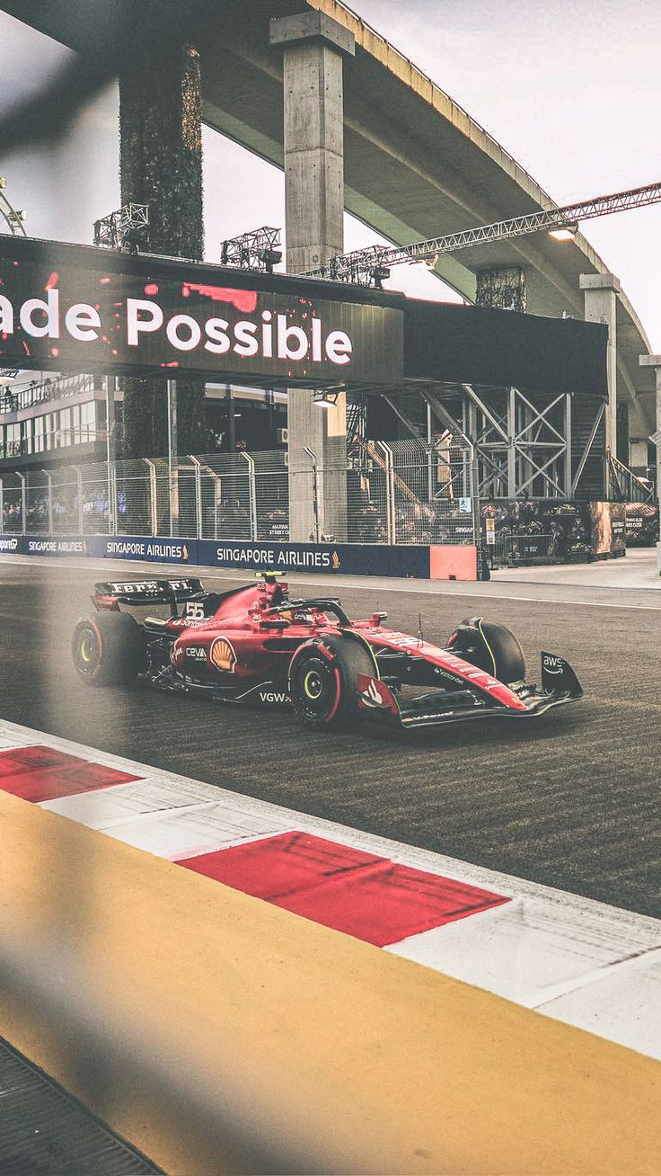736x1308 Carlos Sainz Scuderia Ferrari Singapore Grand Prix