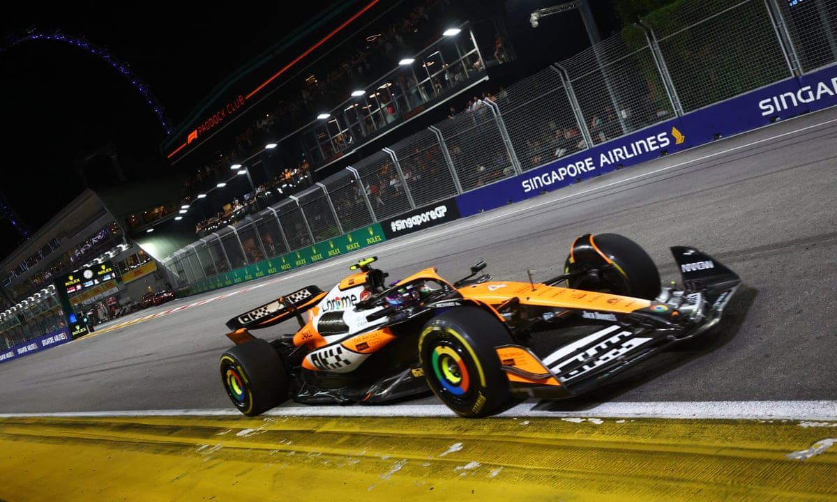 1200x720 Lando Norris eases to Singapore F1 GP win despite twice hitting wall