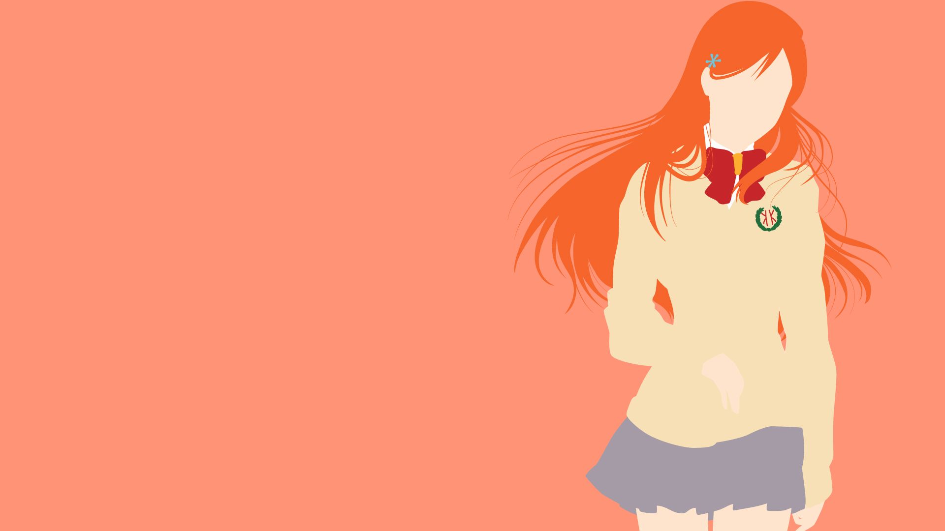 1920x1080 Orihime Inoue Bleach Minimalistic Wallpaper by matsumayu. Daily Anime Art