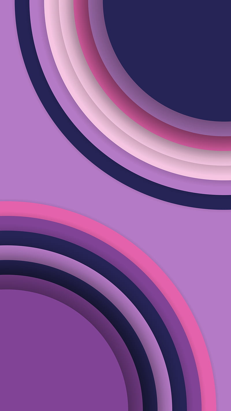 800x1422 Purple shades, abstract, background, circles, layers, pastel, patterns, pink, HD phone wallpaper